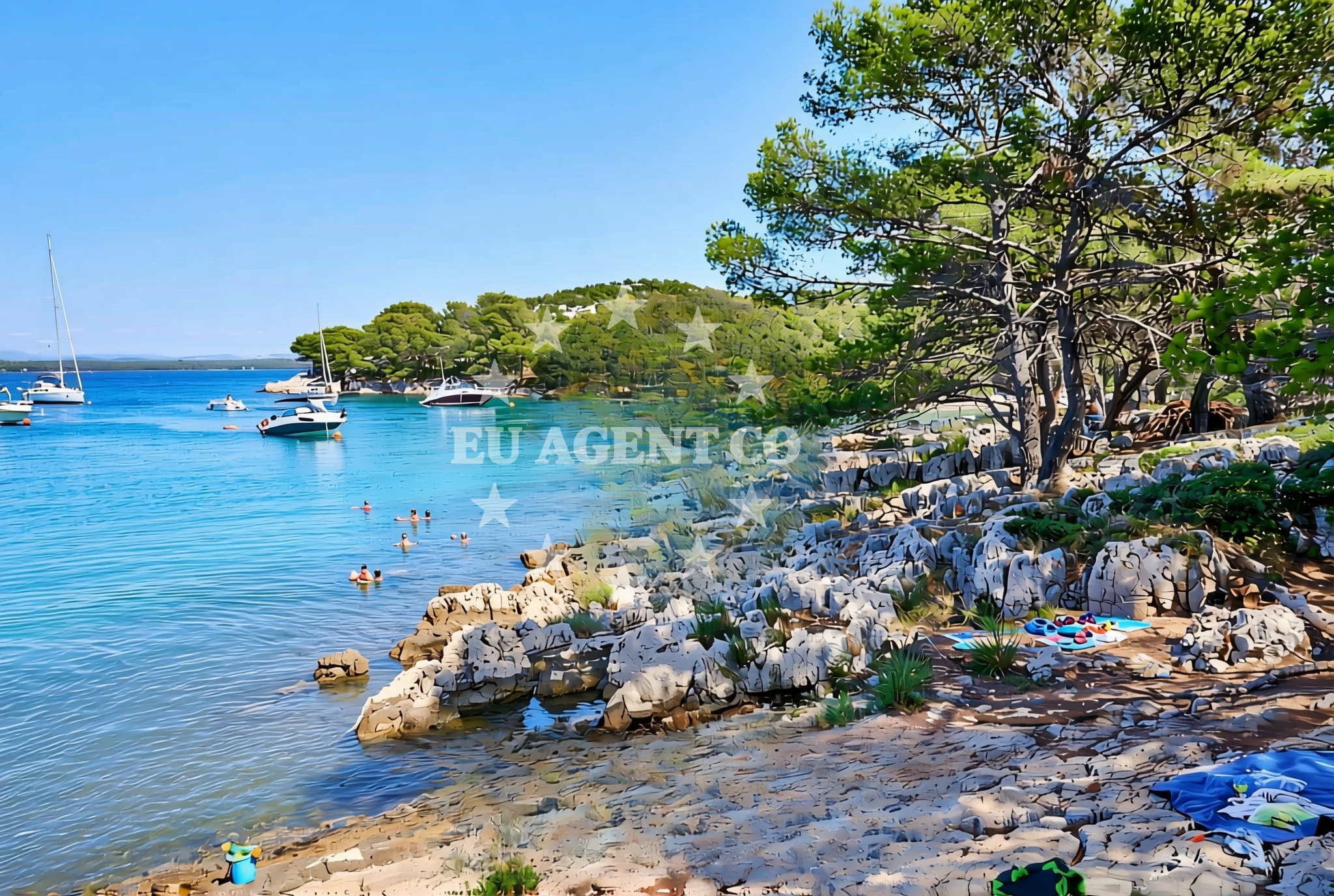 Additional view of Kornati (Kornat): beaches and coves in Kornati (Kornat)