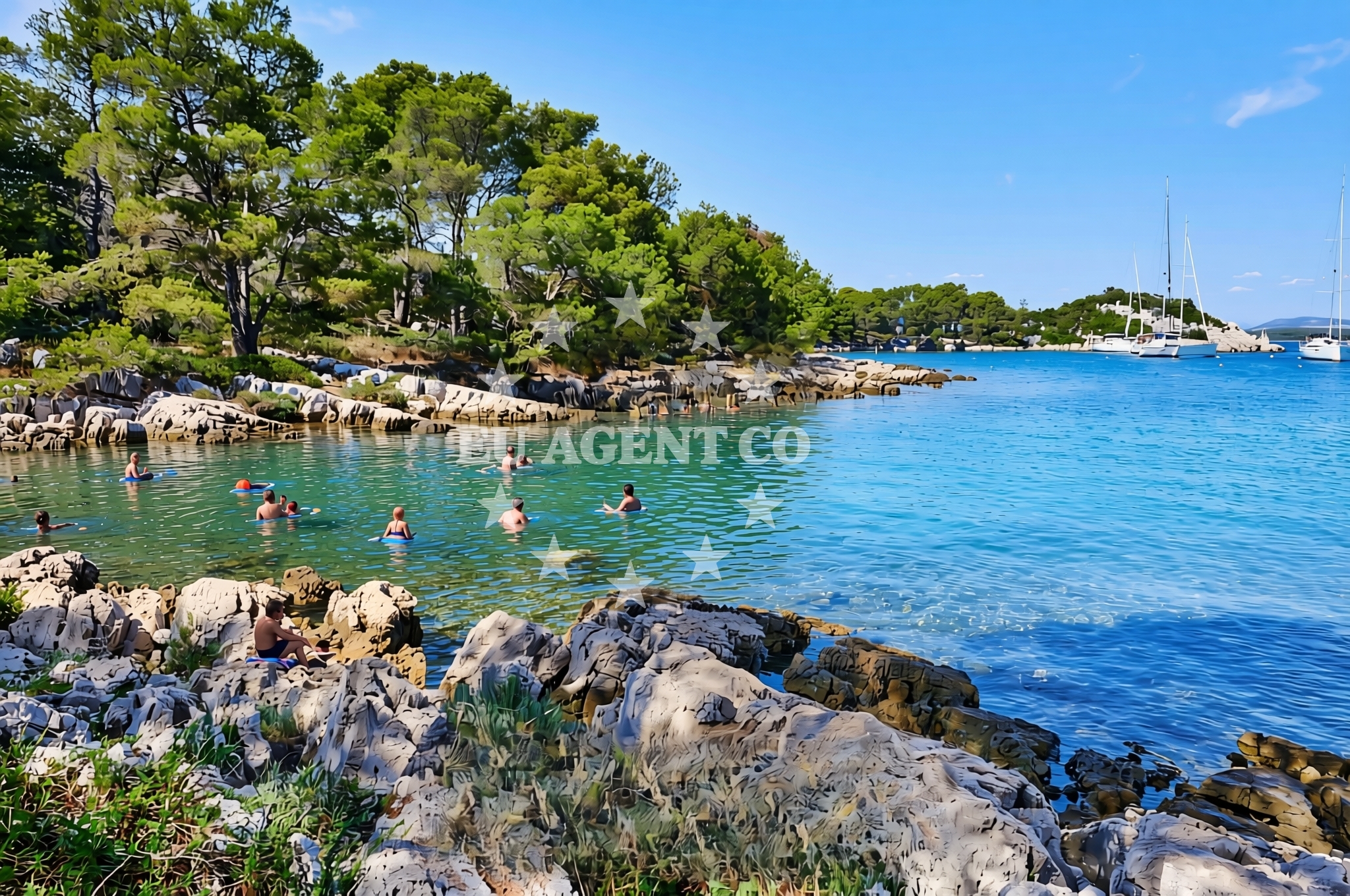 Additional view of Kornati (Kornat): beaches and coves in Kornati (Kornat)