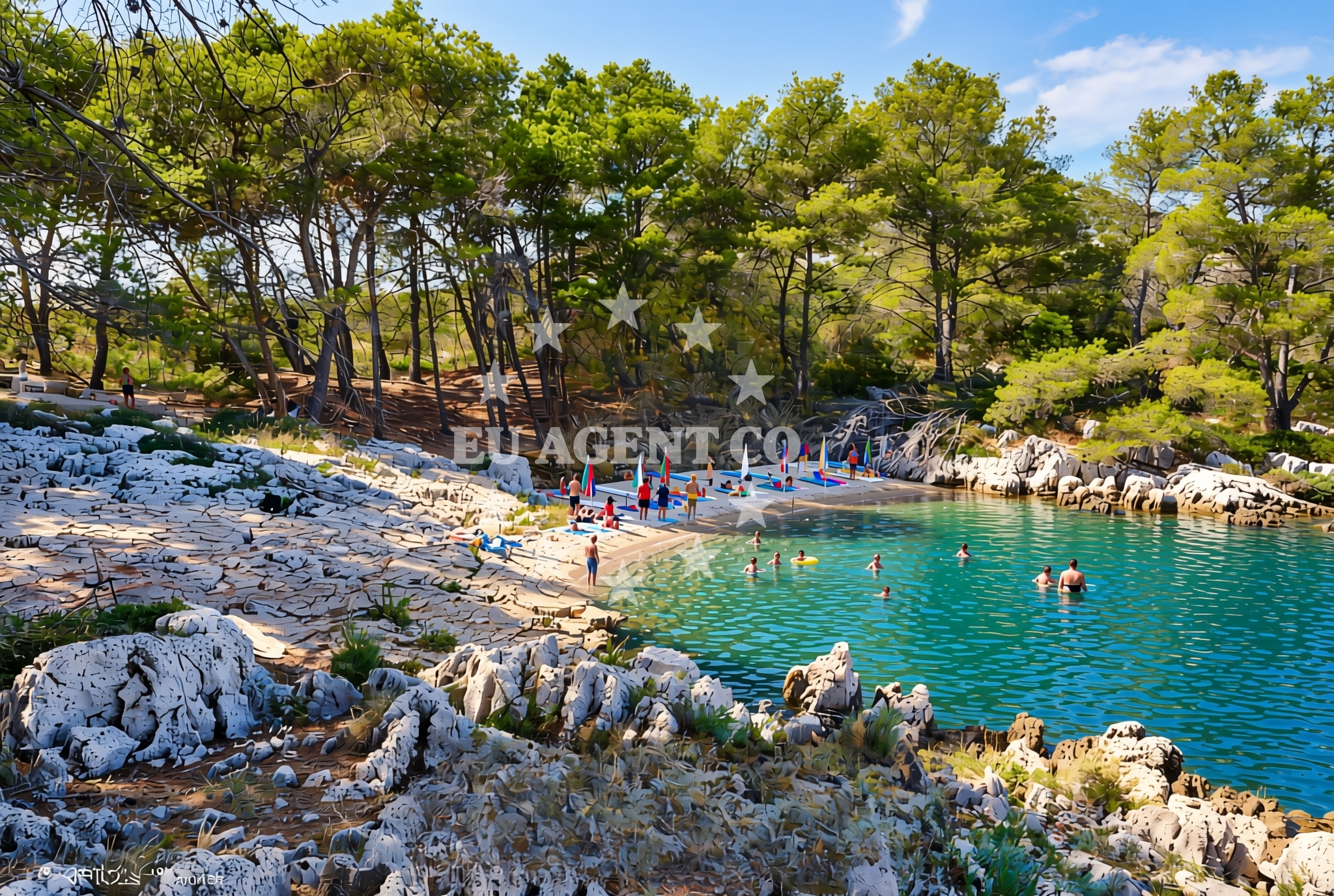 Additional view of Kornati (Kornat): beaches and coves in Kornati (Kornat)