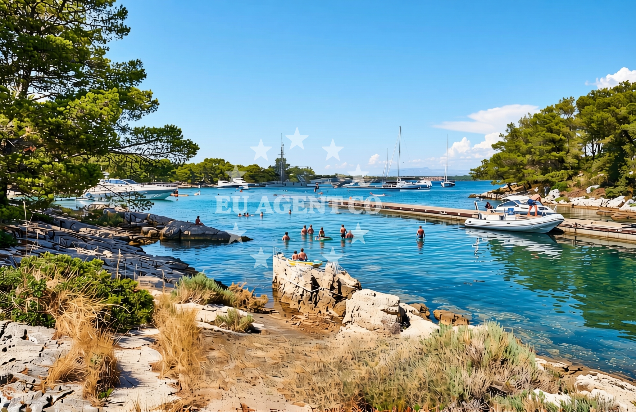 Additional view of Kornati (Kornat): beaches and coves in Kornati (Kornat)