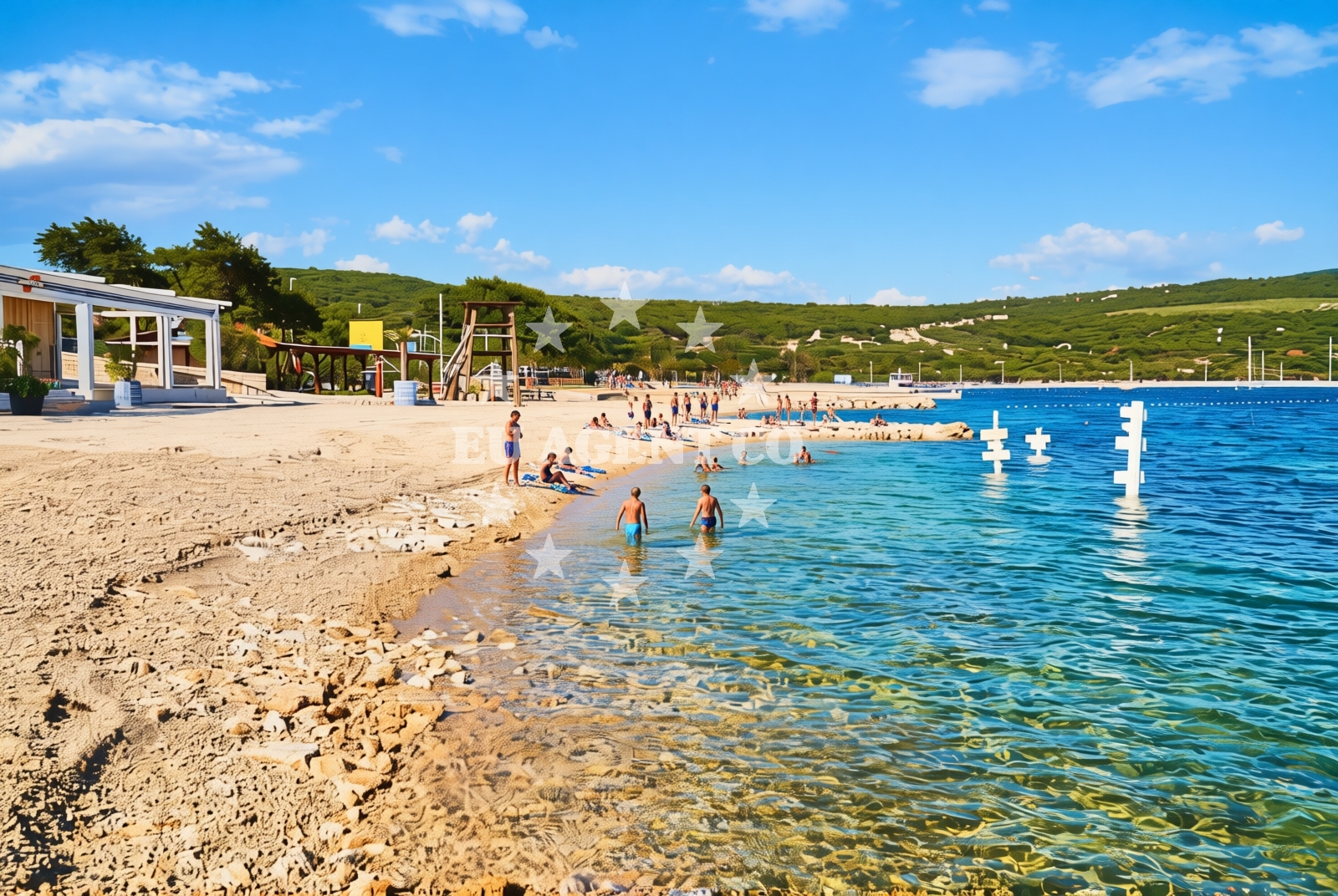 Overview of Kornić (Krk): beaches and coves (4) in Kornić (Krk)