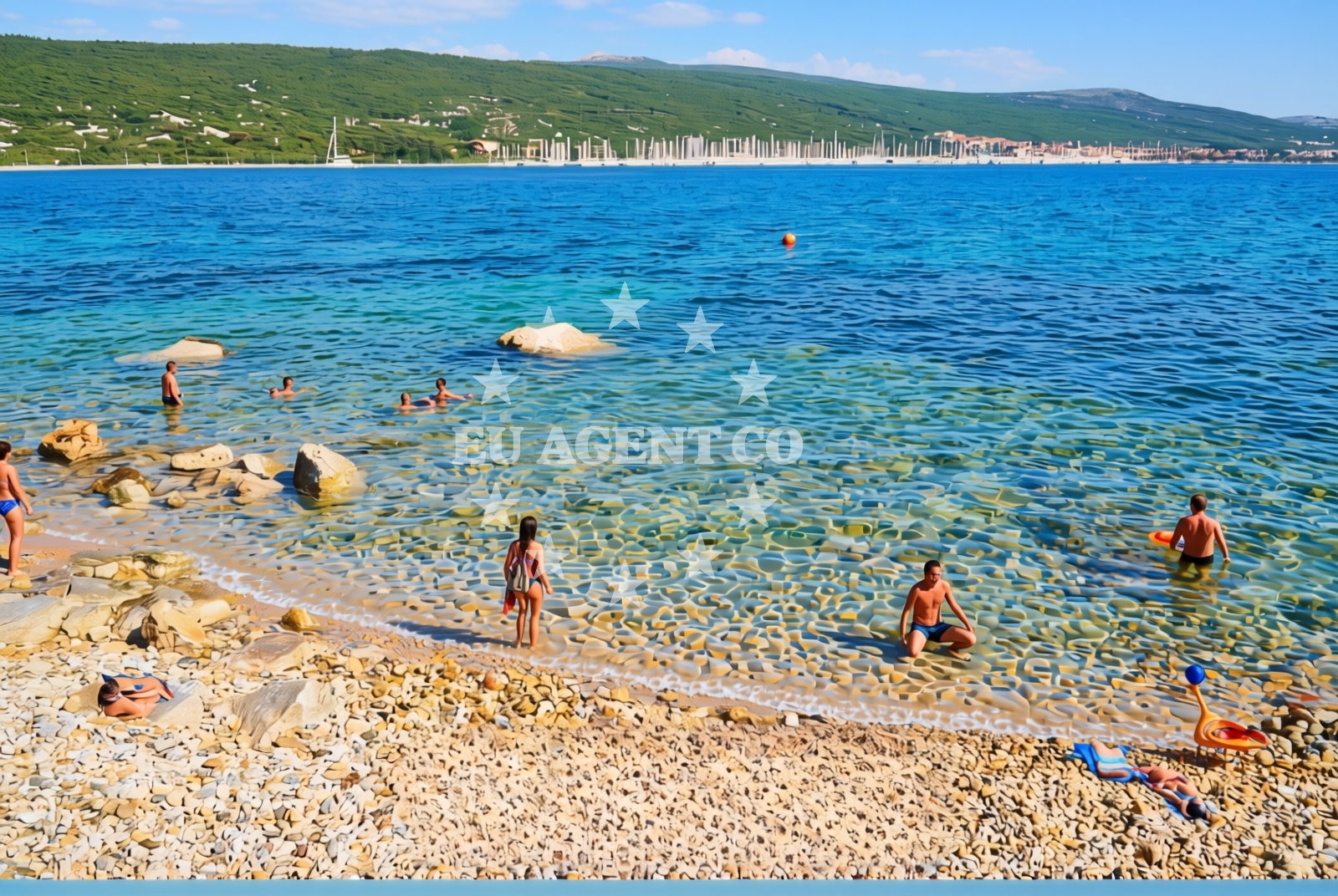 Sea and coastal view of Kornić (Krk): beaches and coves (4) in Kornić (Krk)