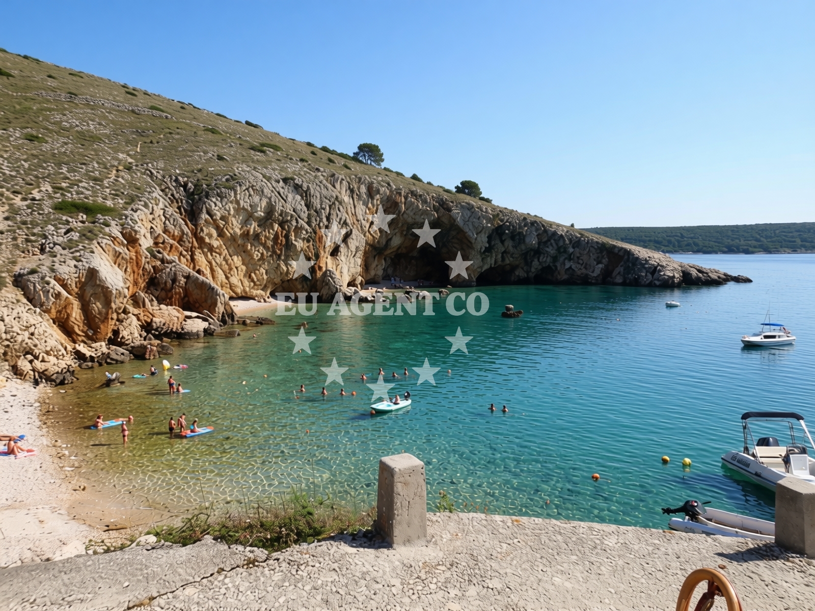 Overview of Koromacna beach in Belej 40, Belej