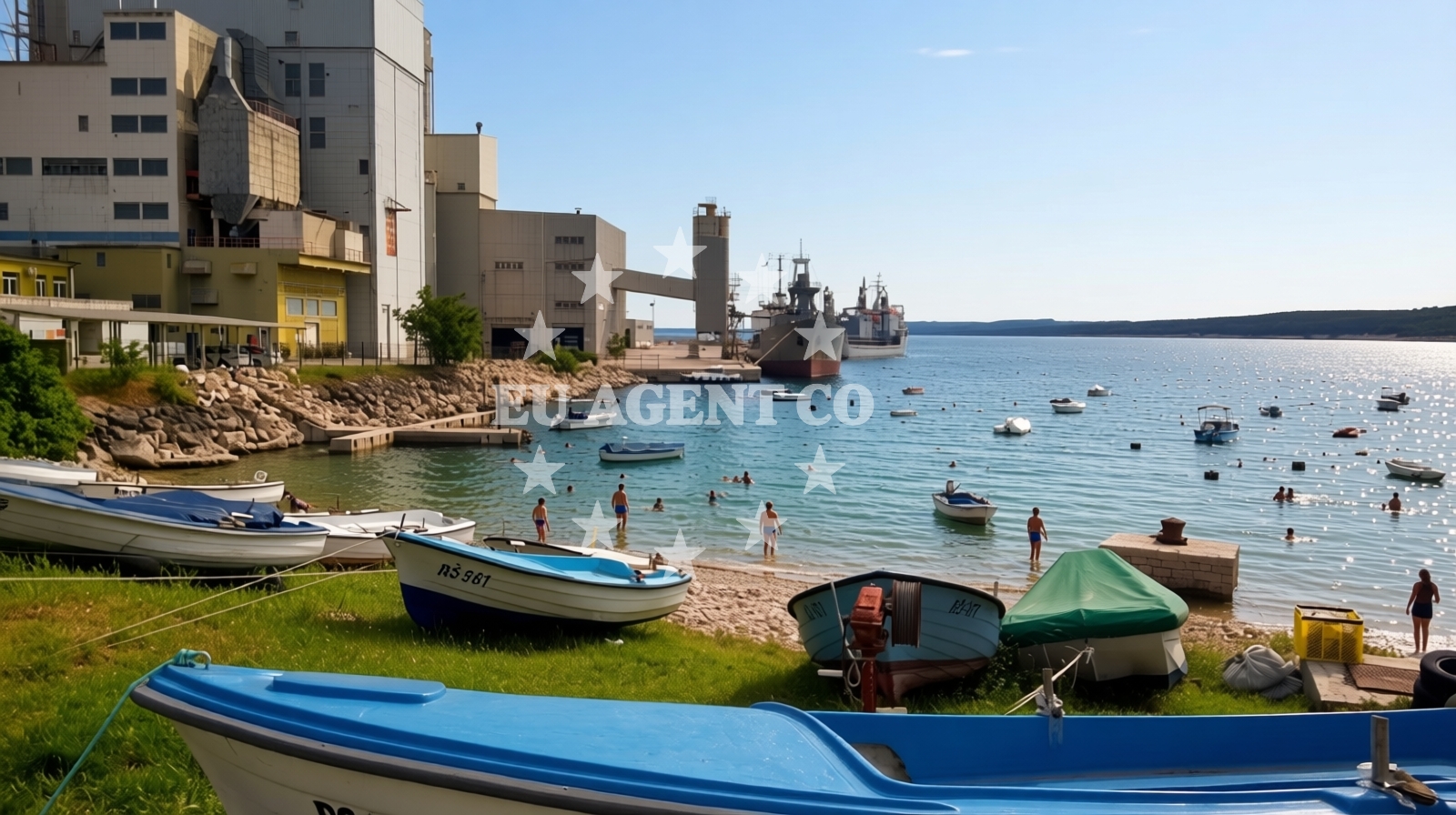 Sea and coastal view of Koromacno beach in Koromačno 29, Koromačno
