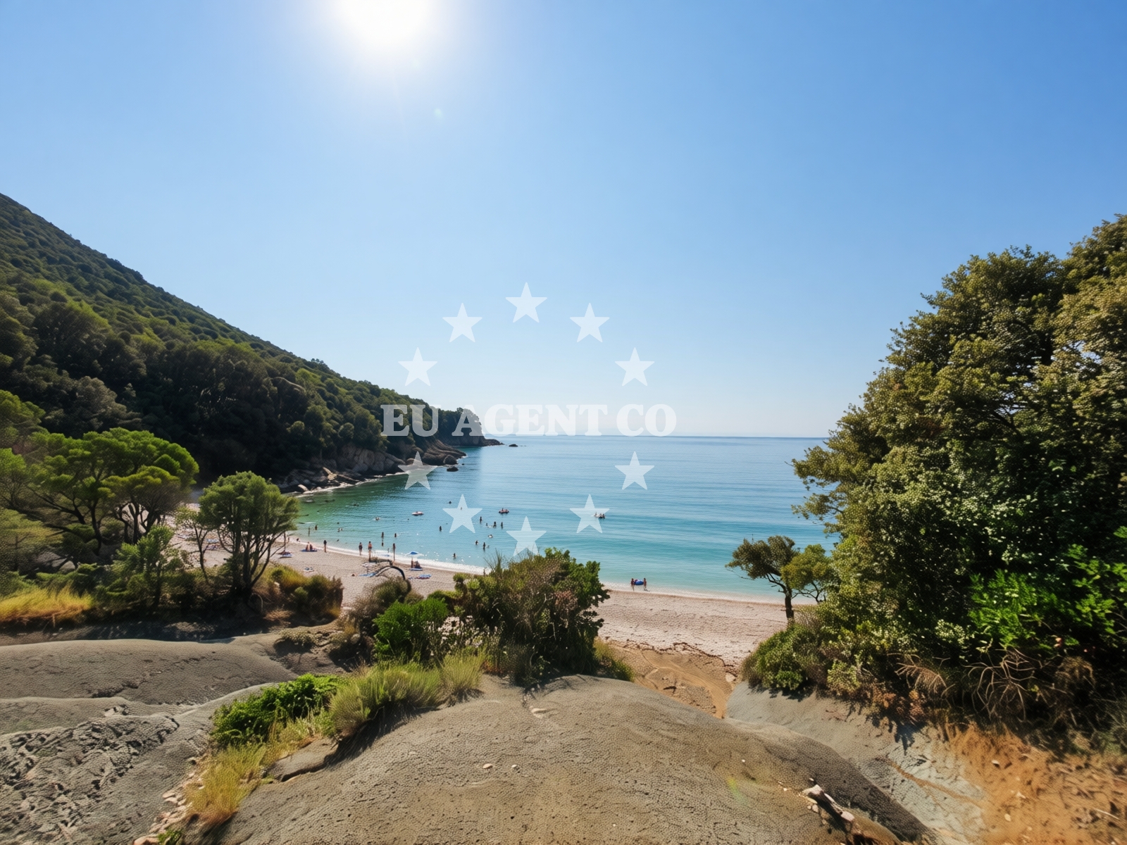 Overview of Koromacno beach II in Koromačno 29, Koromačno