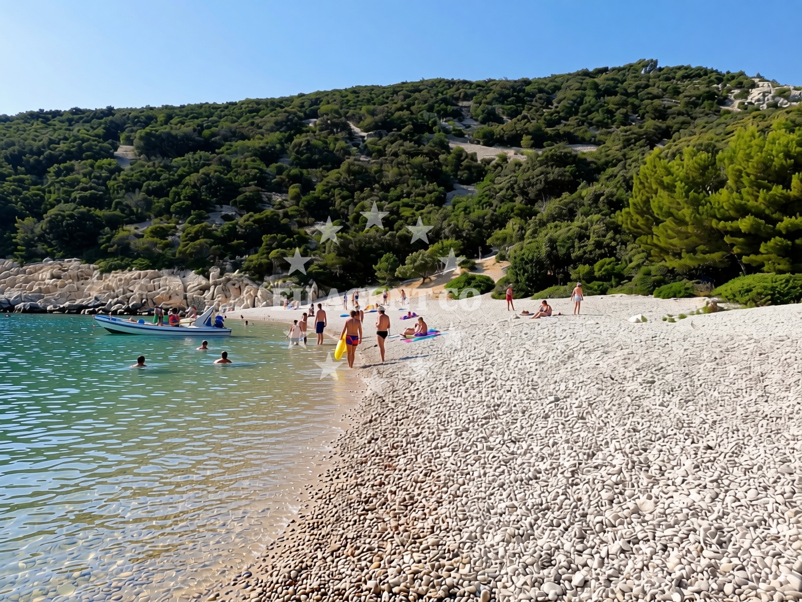 Beach facilities and surroundings at Koromacno beach II in Koromačno 29, Koromačno