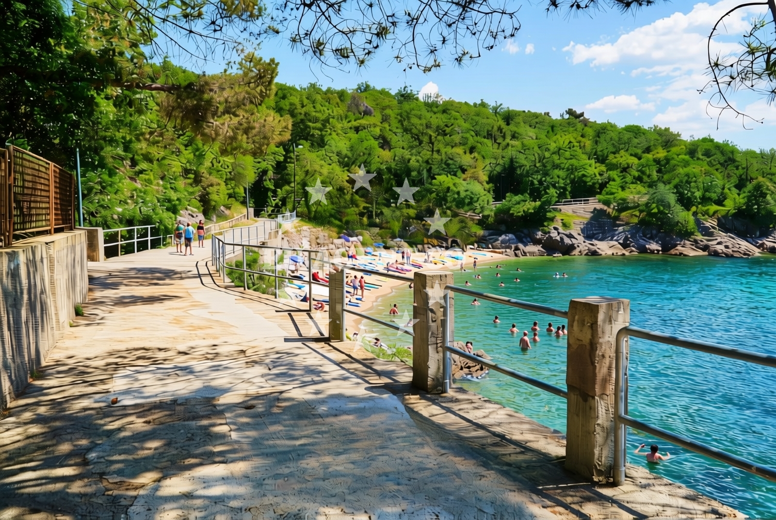 Additional view of Kostanj beach in Tenčićevo 19, Rijeka