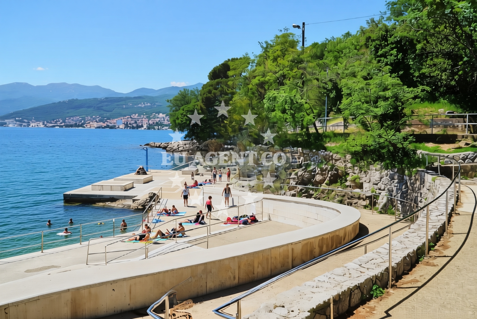 Additional view of Kostanj beach in Tenčićevo 19, Rijeka