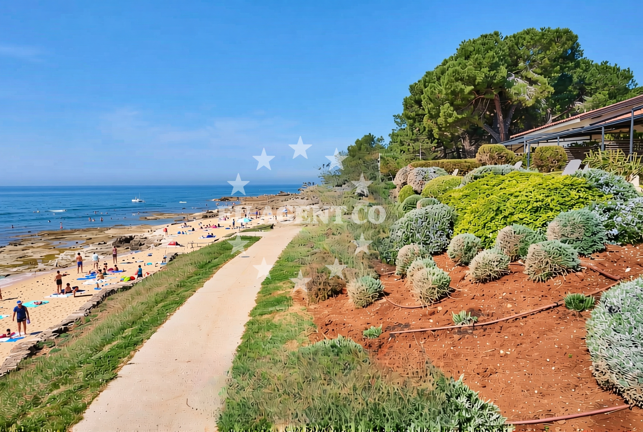 Additional view of Kostanjija (Kastanija) jug, Novigrad (Istarska županija) Beach in Kostanjija (Kastanija) jug