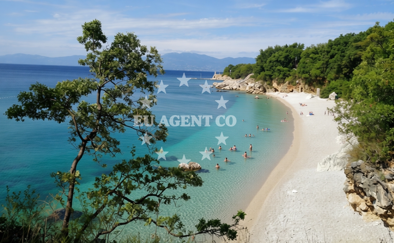 Additional view of Kostrena beach in Ulica Šojska, Kostrena