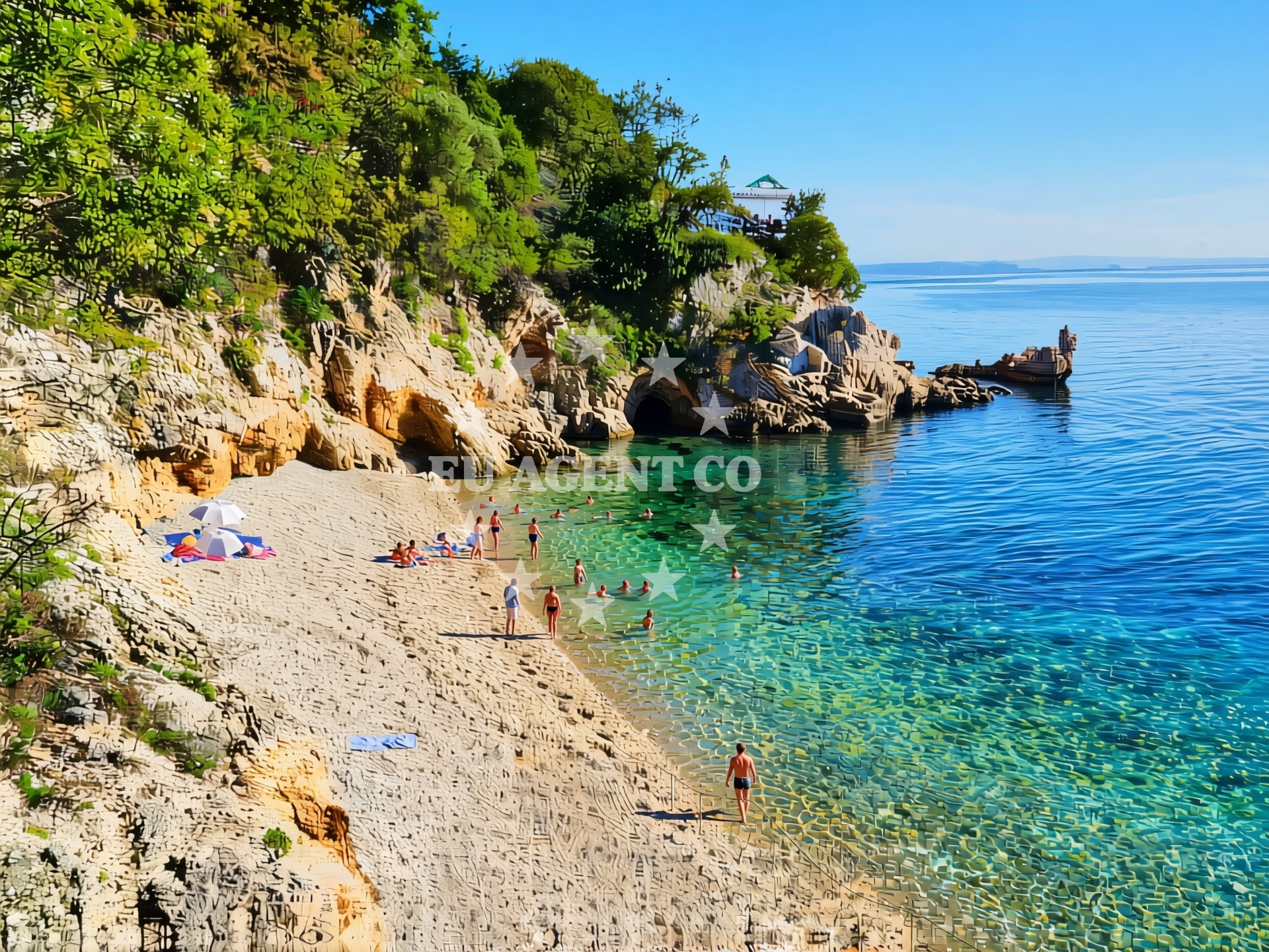 Overview of Kostrena: beaches and coves (11) in Kostrena