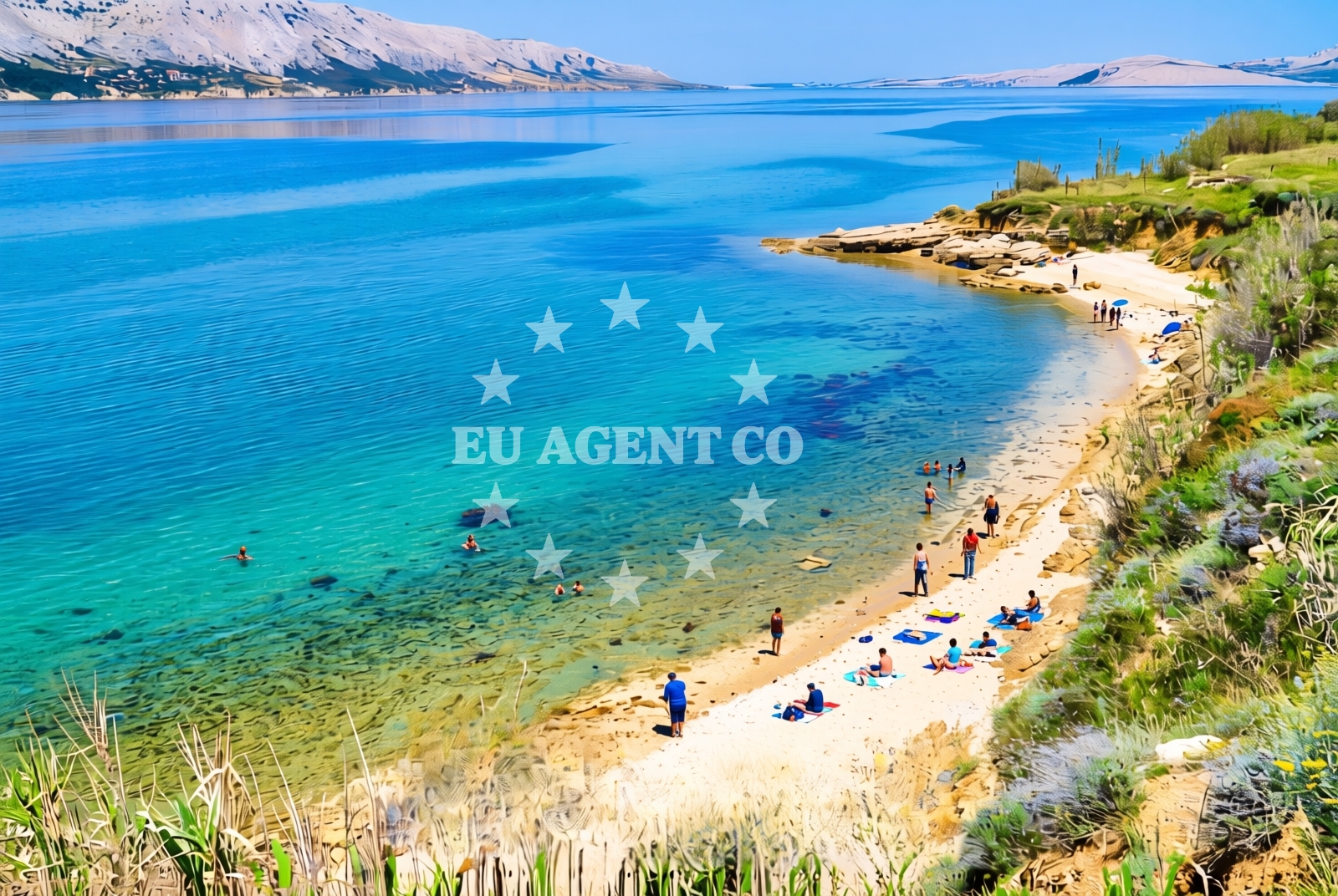 Additional view of Kotice jug, Pag (Pag) Beach in Kotice jug