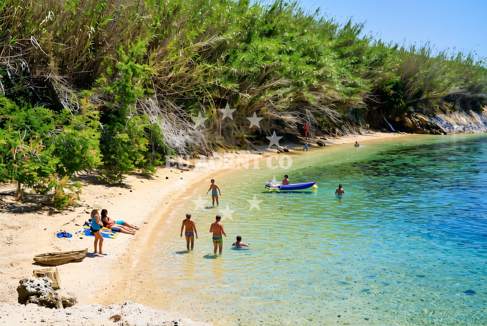 Additional view of Kotice sredina, Pag (Pag) Beach in Kotice sredina