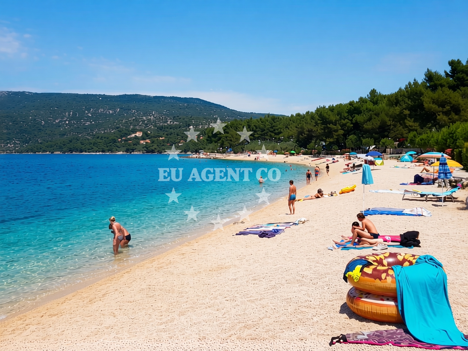 Additional view of Kovacine beach in Ulica Mate Solisa 15, Cres