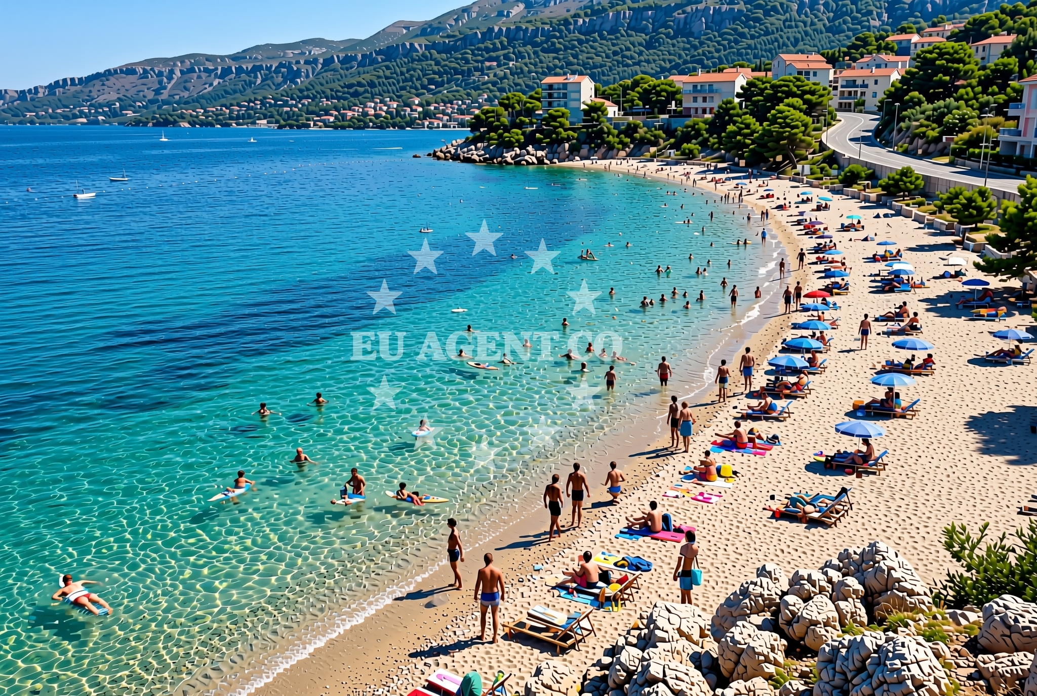 Additional view of Kovacine beach in Ulica Mate Solisa 15, Cres