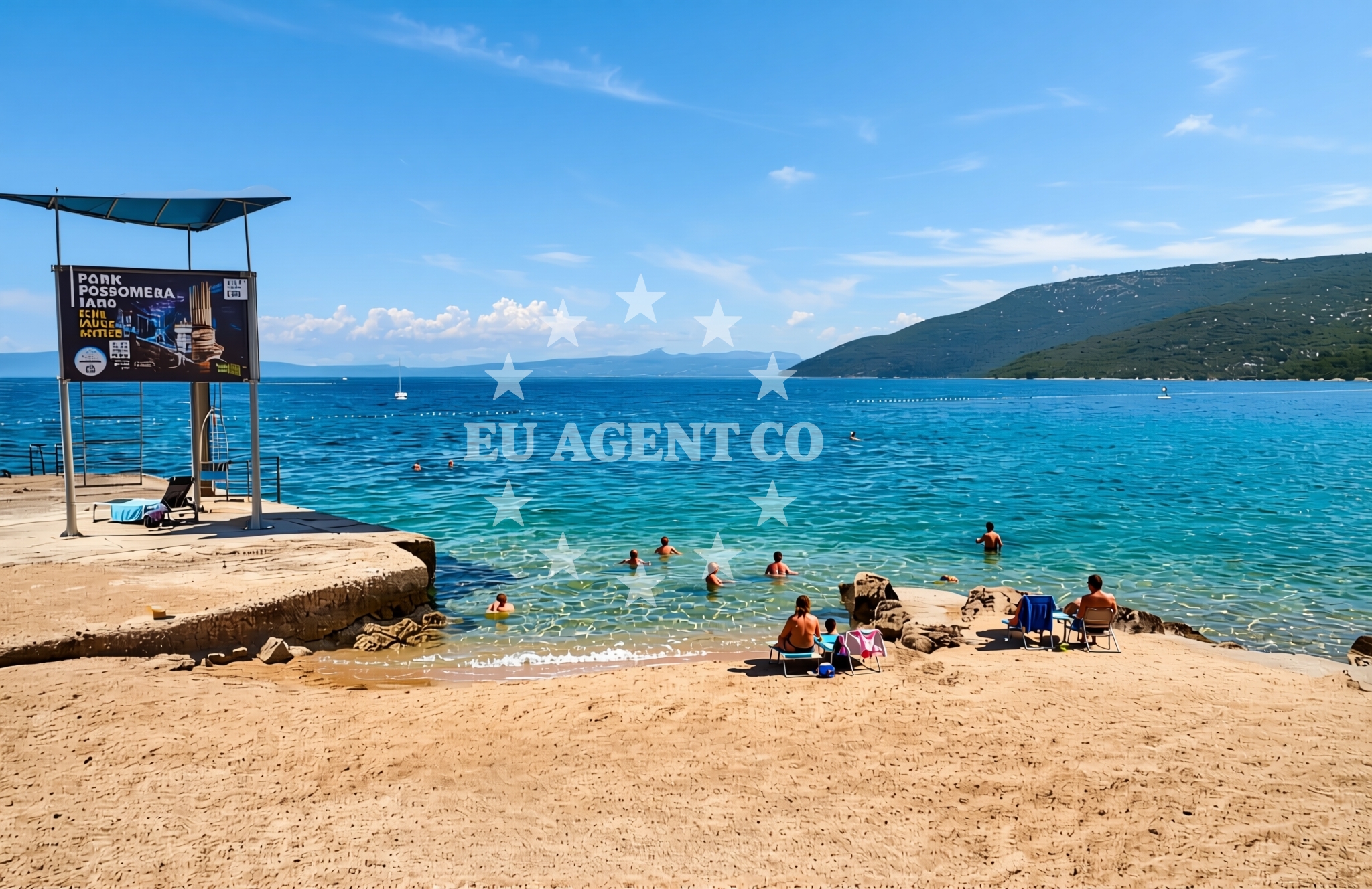 Additional view of Kovacine beach in Ulica Mate Solisa 15, Cres