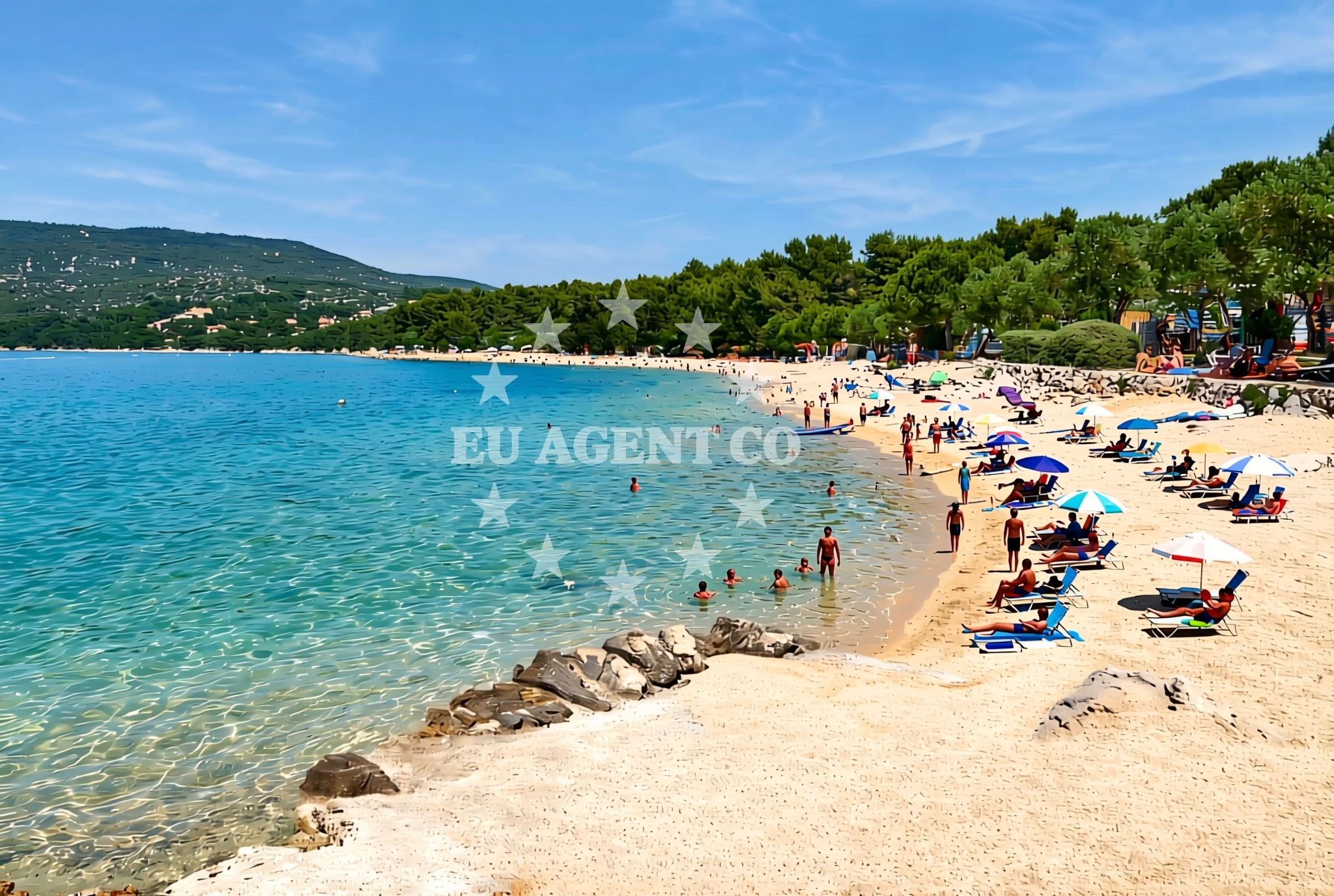 Additional view of Kovacine beach in Ulica Mate Solisa 15, Cres