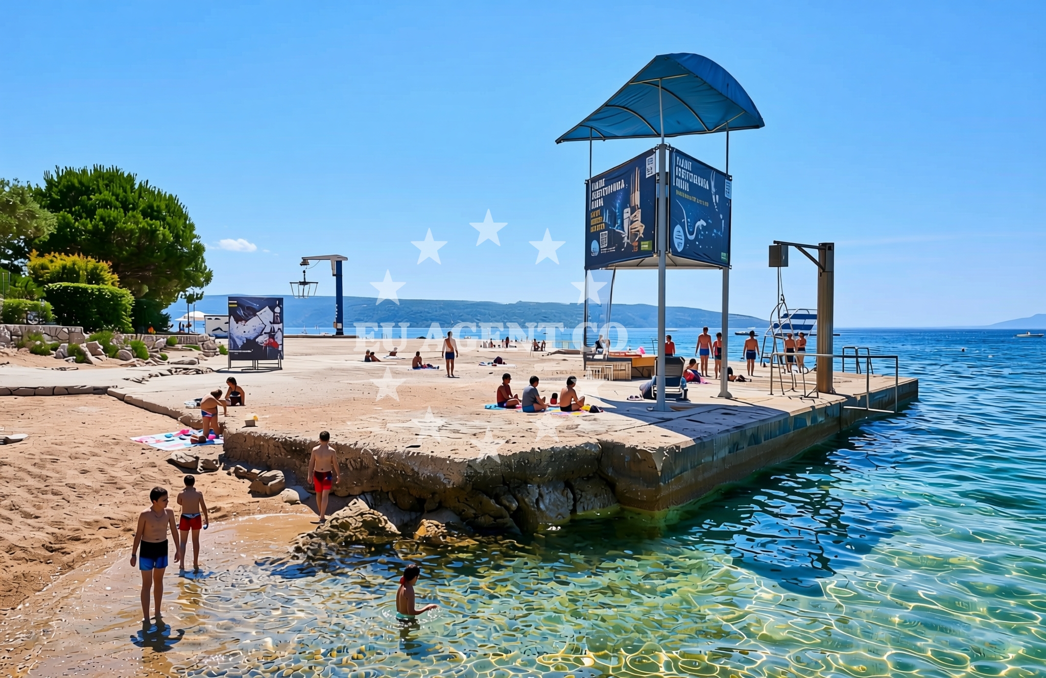 Additional view of Kovacine beach in Ulica Mate Solisa 15, Cres