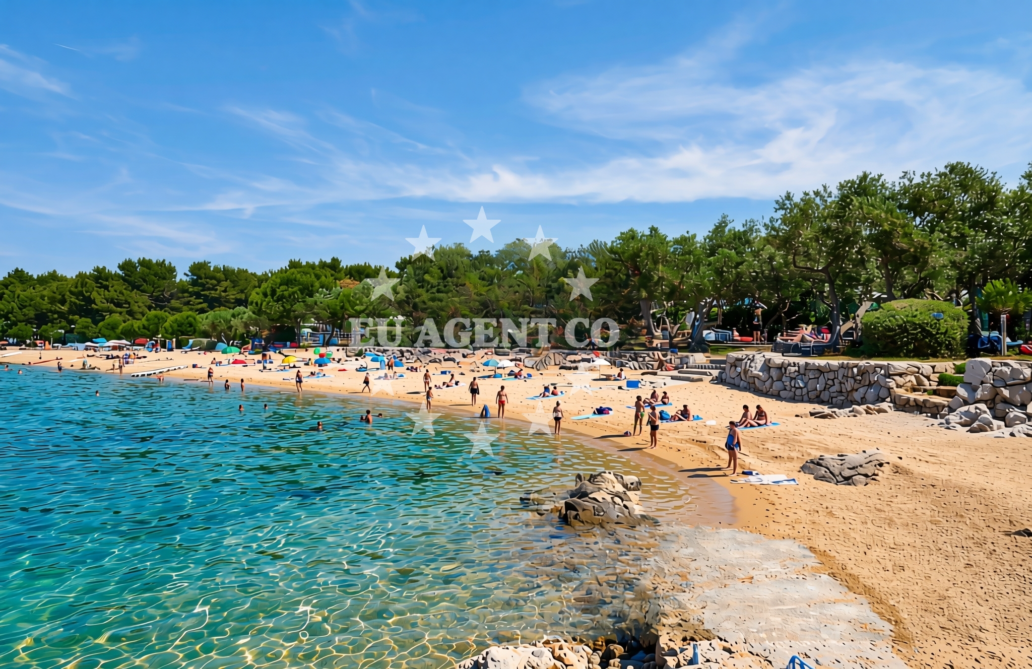 Additional view of Kovacine beach in Ulica Mate Solisa 15, Cres