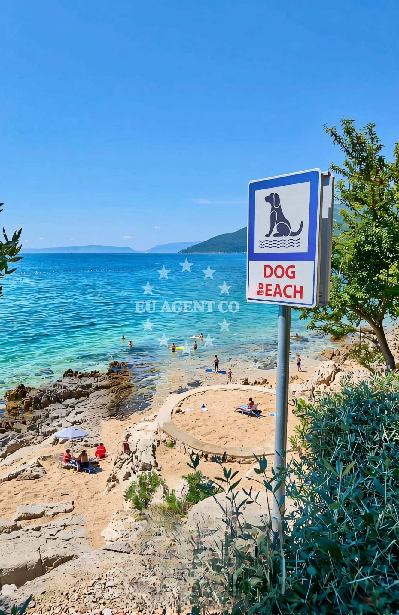 Additional view of Kovačine (dog beach), Cres (Cres) Beach in Kovačine (plaža za pse)