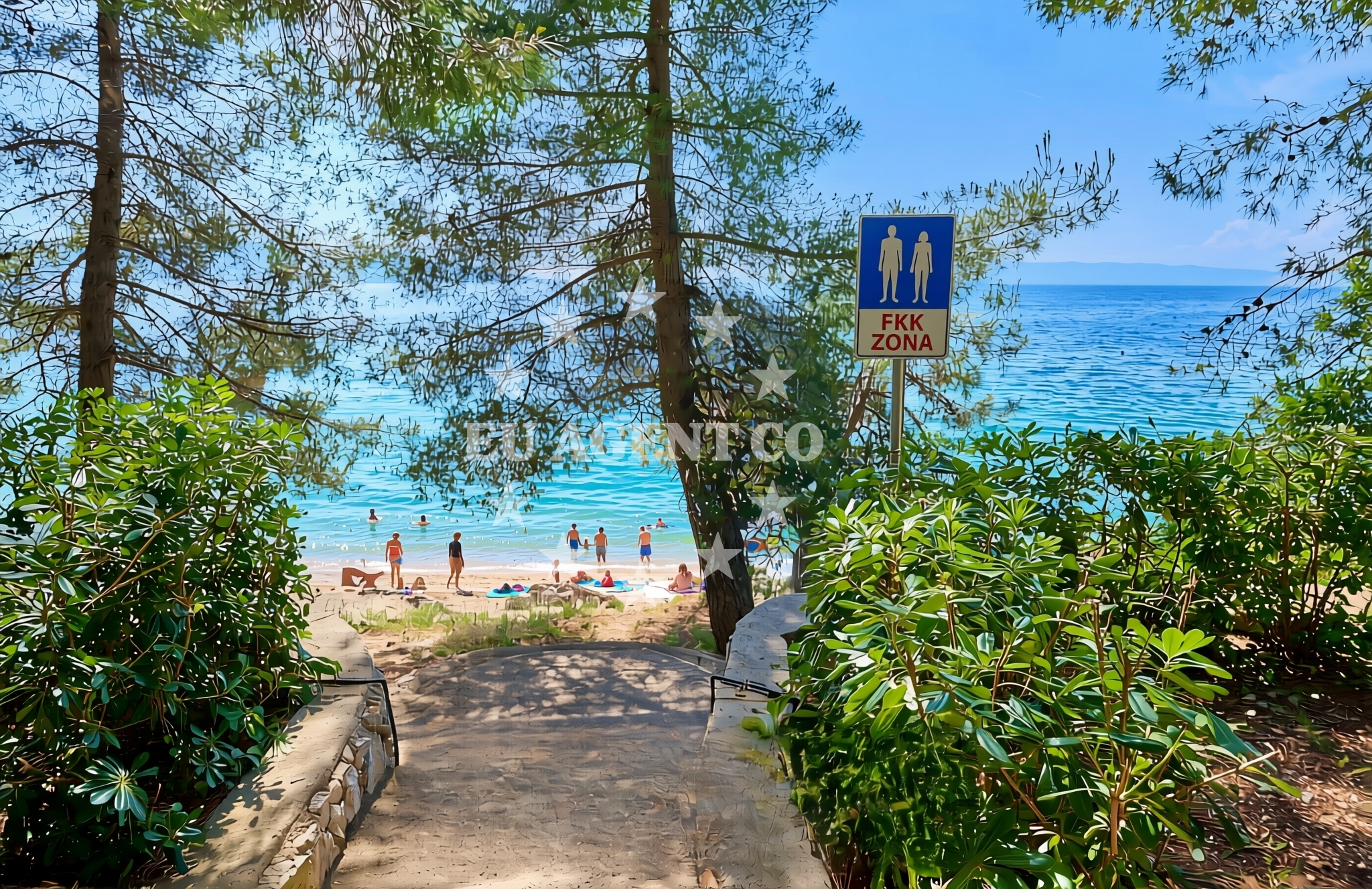 Additional view of Kovačine FKK, Cres (Cres) Beach in Kovačine FKK