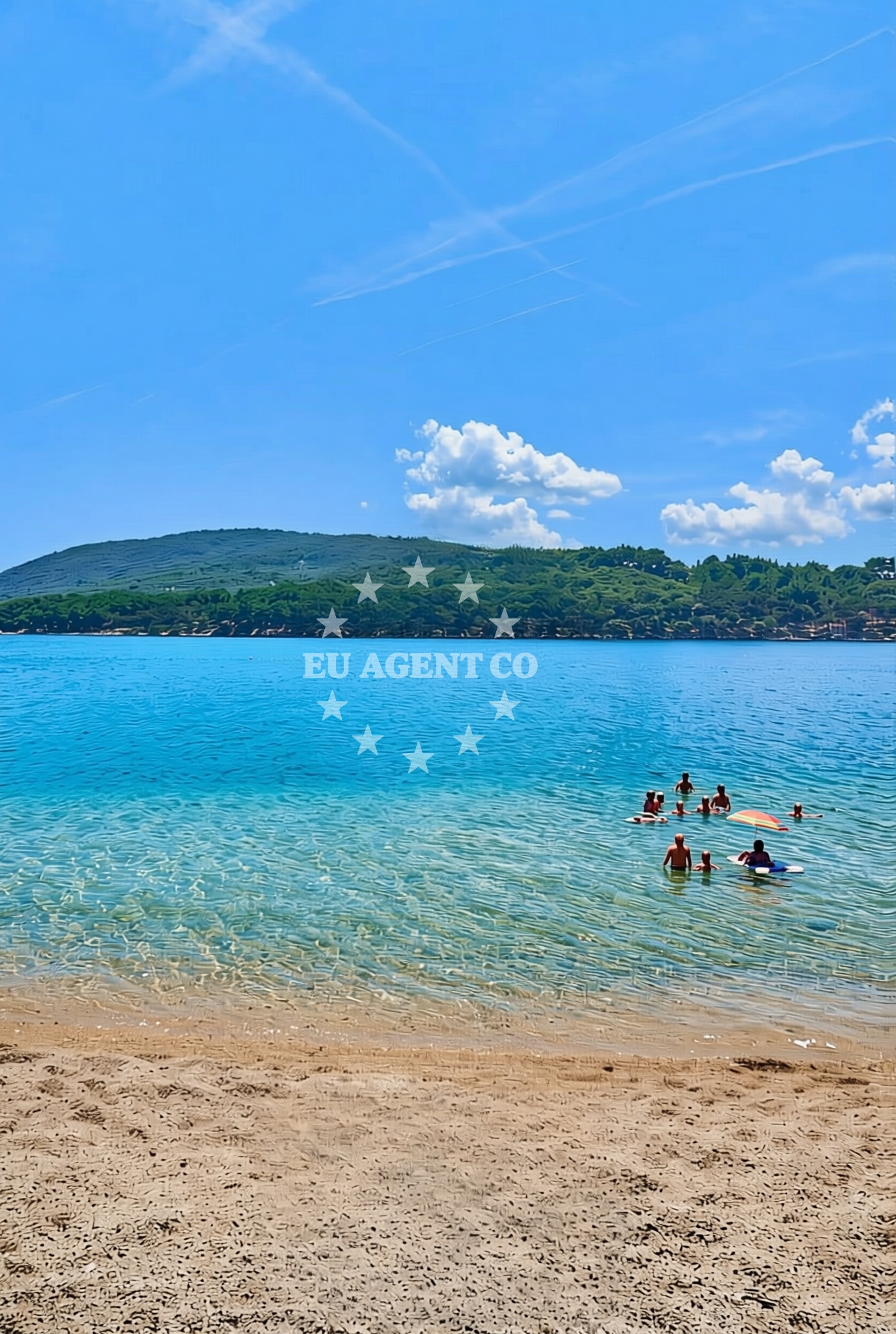 Additional view of Kovačine jug, Cres (Cres) Beach in Kovačine jug