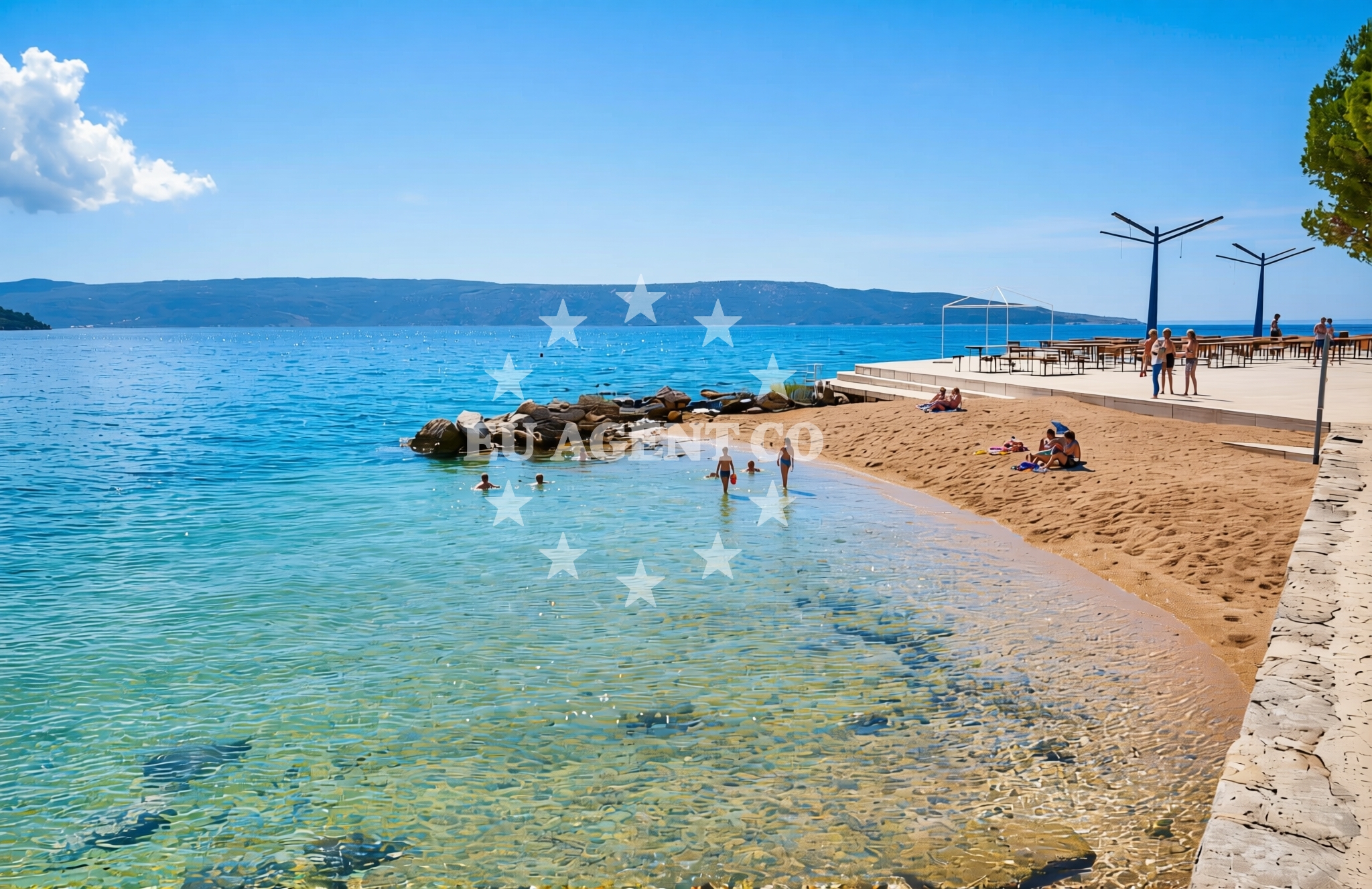 Additional view of Kovačine jug (dog beach), Cres (Cres) Beach in Kovačine jug (plaža za pse)