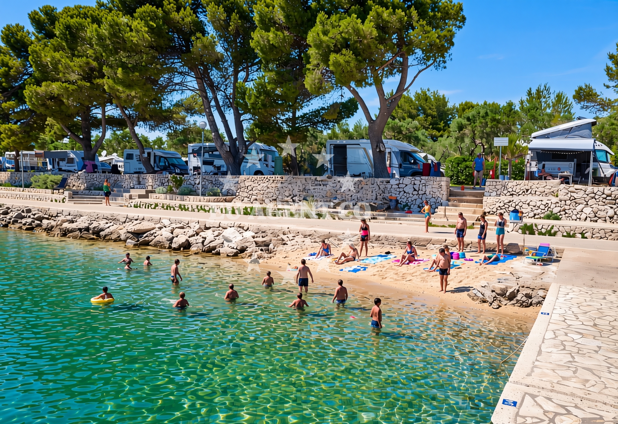 Additional view of Kovačine jug (dog beach), Cres (Cres) Beach in Kovačine jug (plaža za pse)