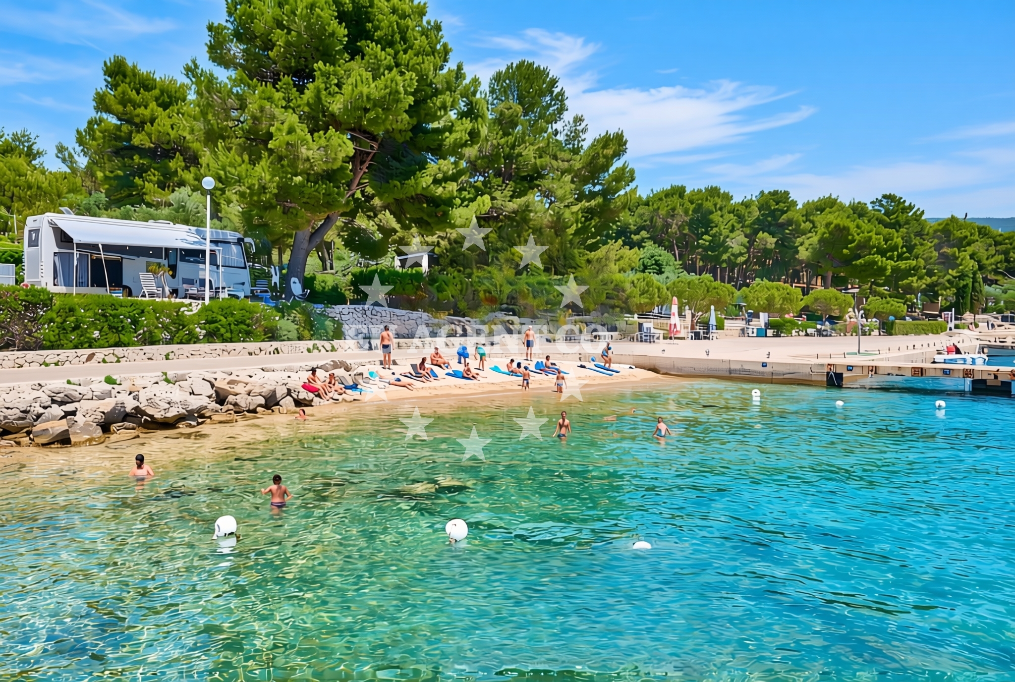 Additional view of Kovačine jug (dog beach), Cres (Cres) Beach in Kovačine jug (plaža za pse)