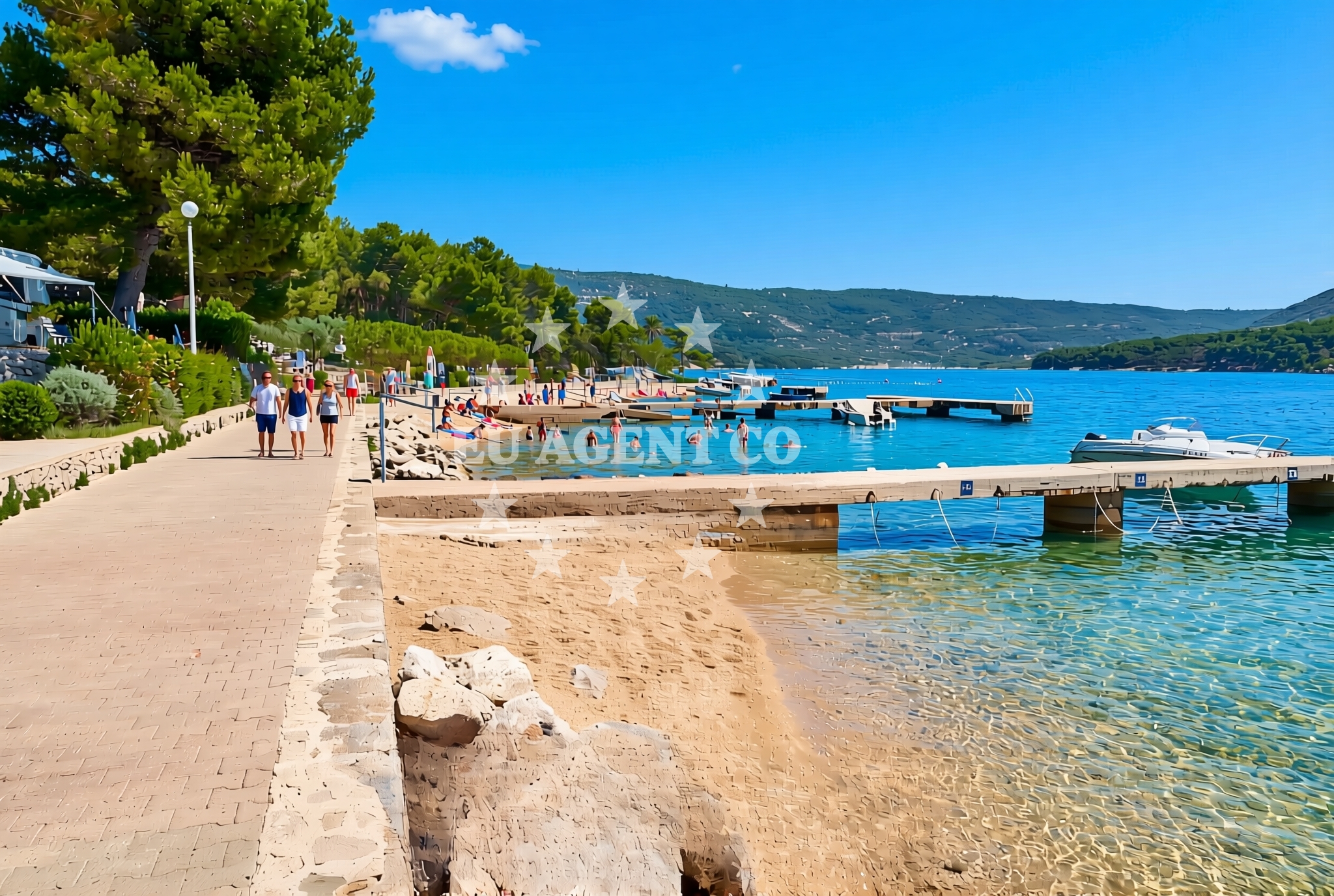 Additional view of Kovačine jug (dog beach), Cres (Cres) Beach in Kovačine jug (plaža za pse)