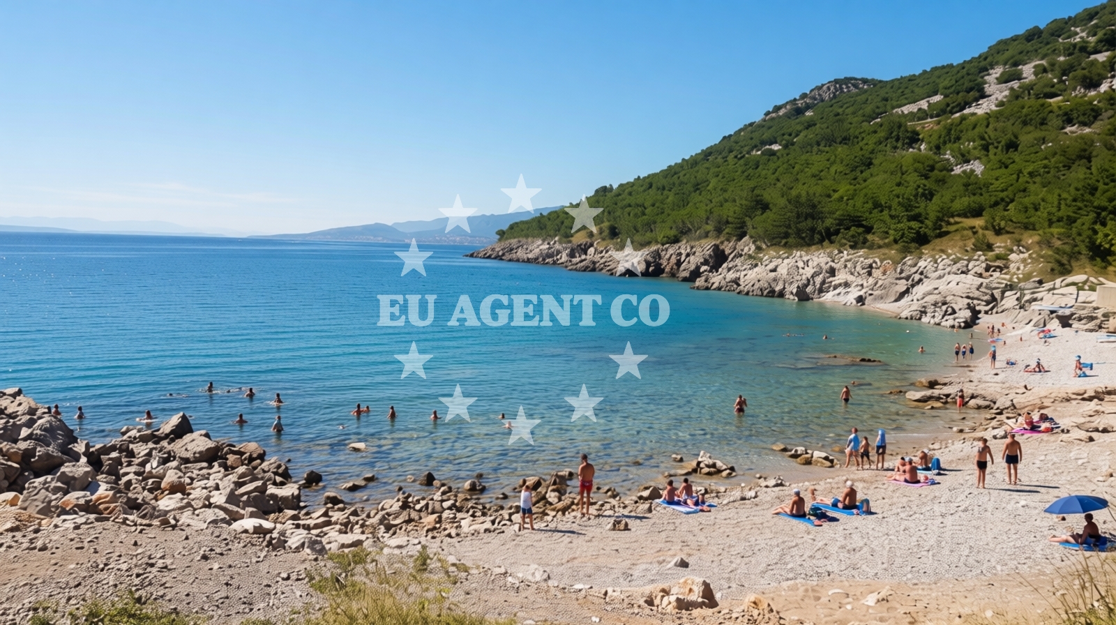 Sea and coastal view of Kozica Camp Beach in Sibinj Krmpotski 7 1.kat, Sibinj Krmpotski