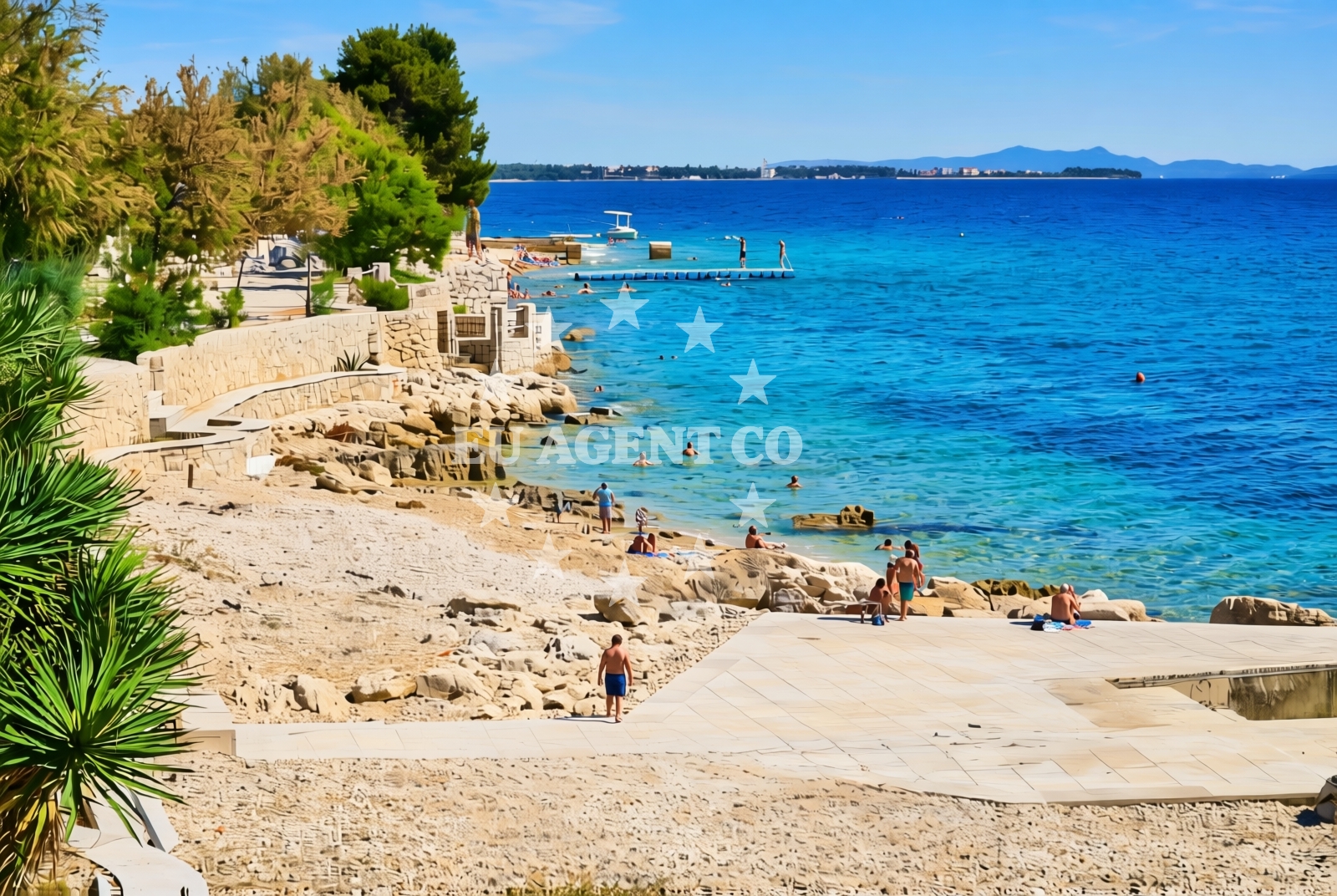 Overview of Kožino: beaches and coves (7) in Kožino