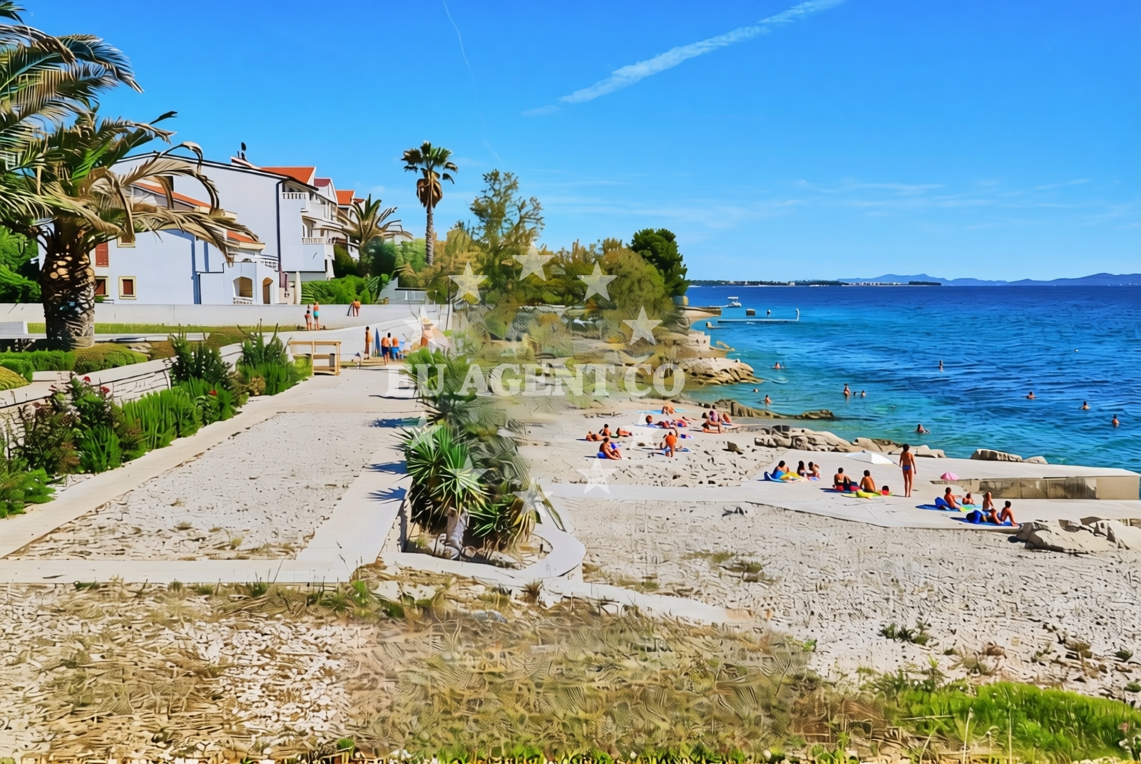 Beach facilities and surroundings at Kožino: beaches and coves (7) in Kožino