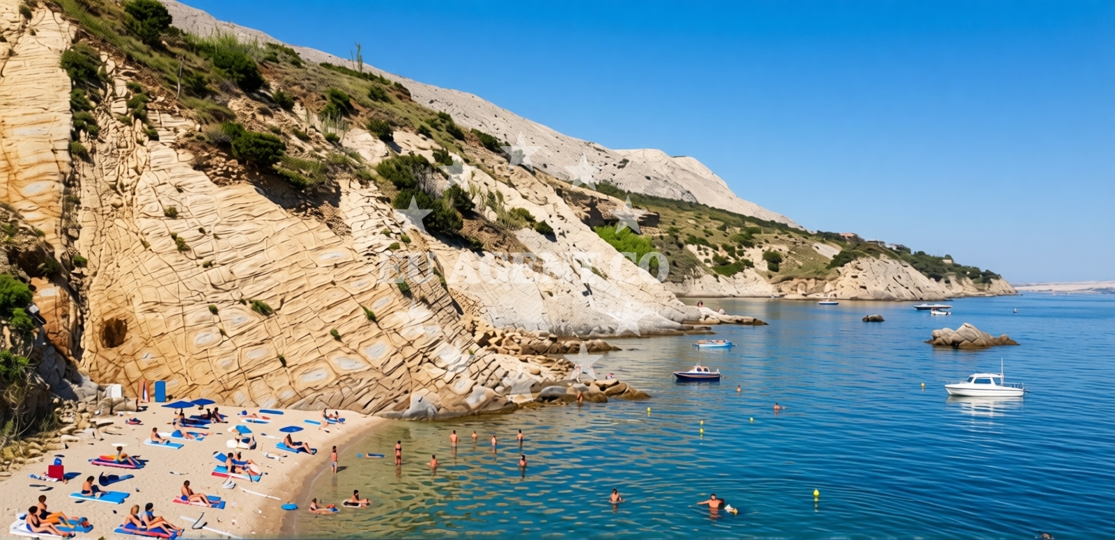 Additional view of Kozlinjak beach in Bošana, Pag