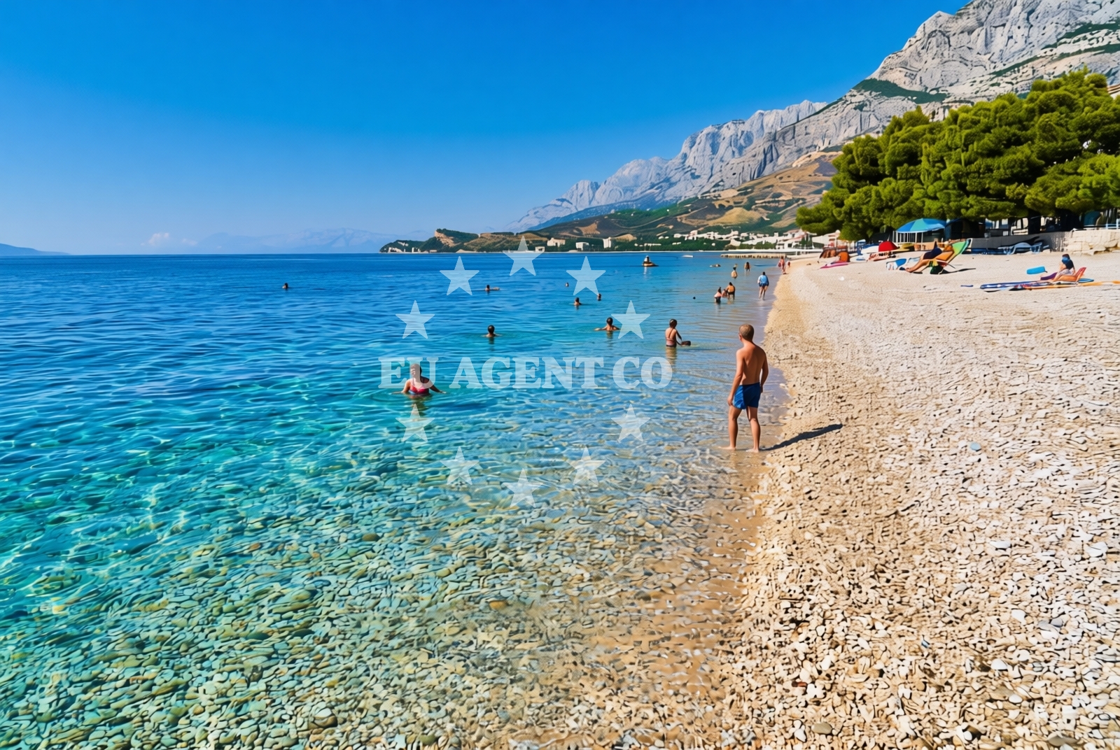 Additional view of Kraj beach in Kraj 93, Tučepi