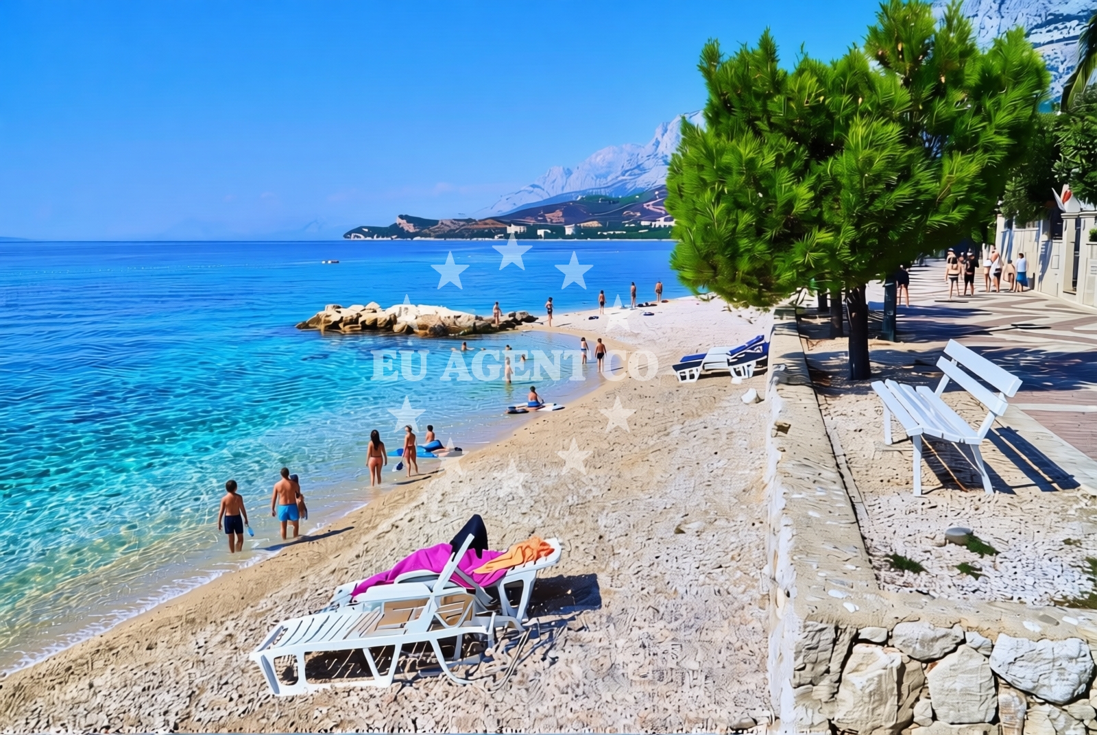 Additional view of Kraj beach in Kraj 93, Tučepi
