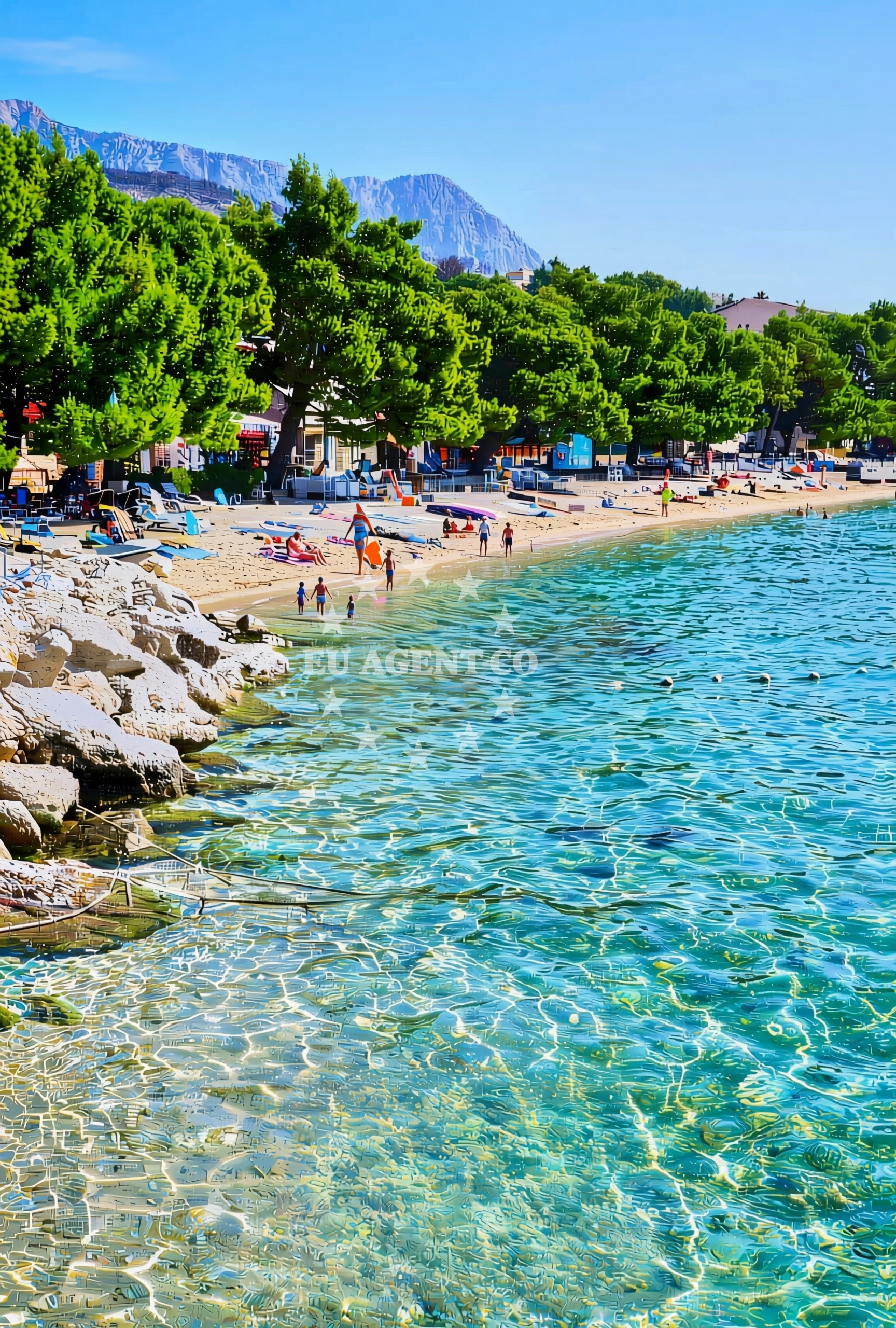 Additional view of Kraj beach in Kraj 93, Tučepi