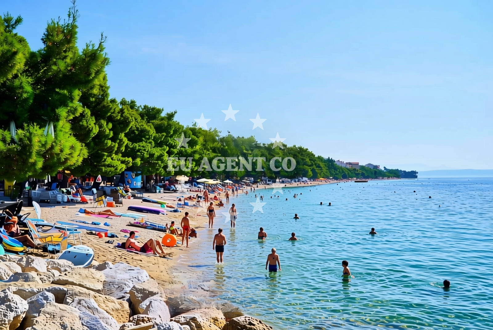 Additional view of Kraj beach in Kraj 93, Tučepi