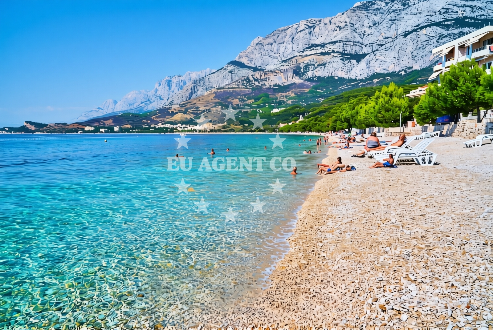 Additional view of Kraj beach in Kraj 93, Tučepi