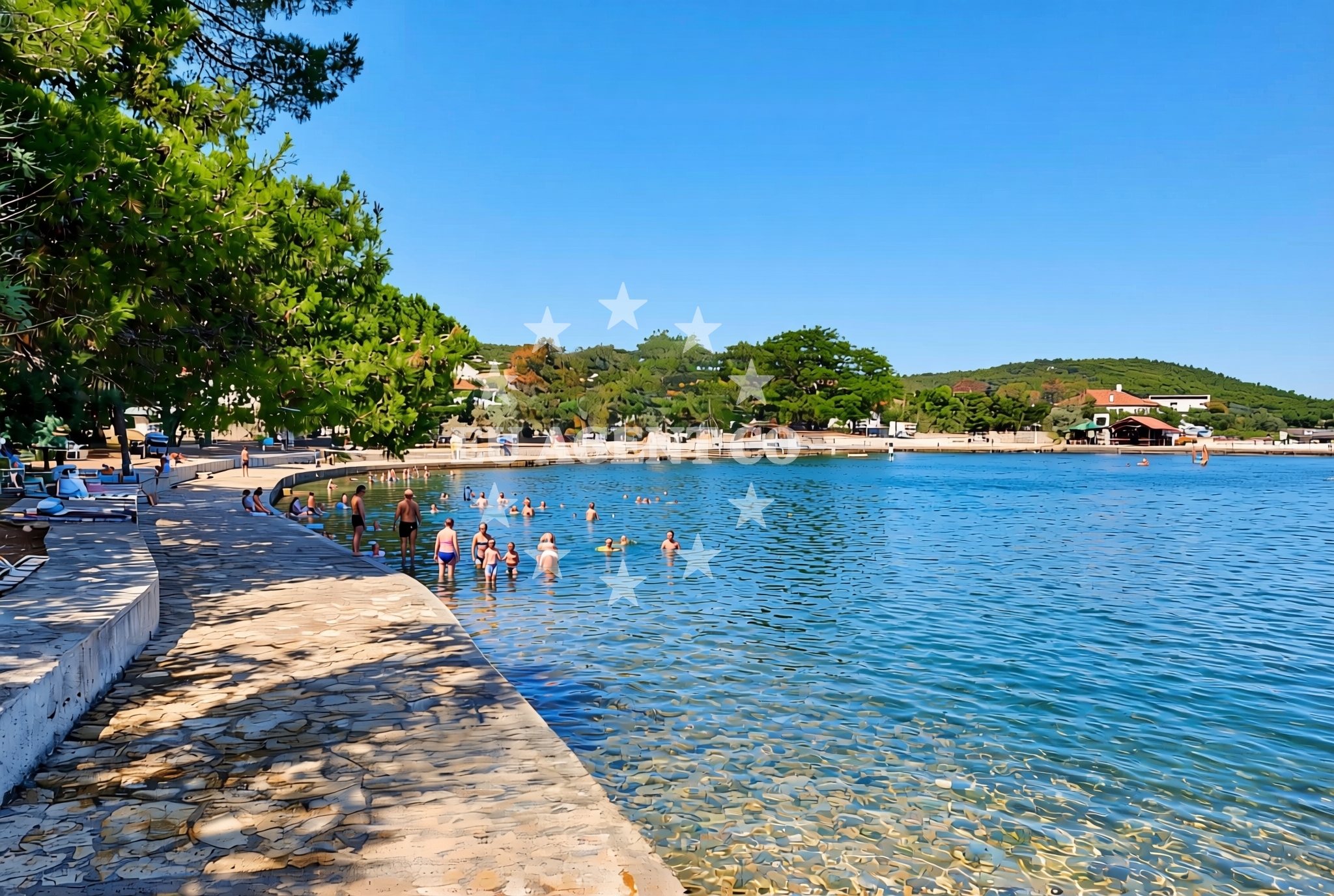 Shoreline and swimming area at Kraj (Pašman): beaches and coves (3) in Kraj (Pašman)