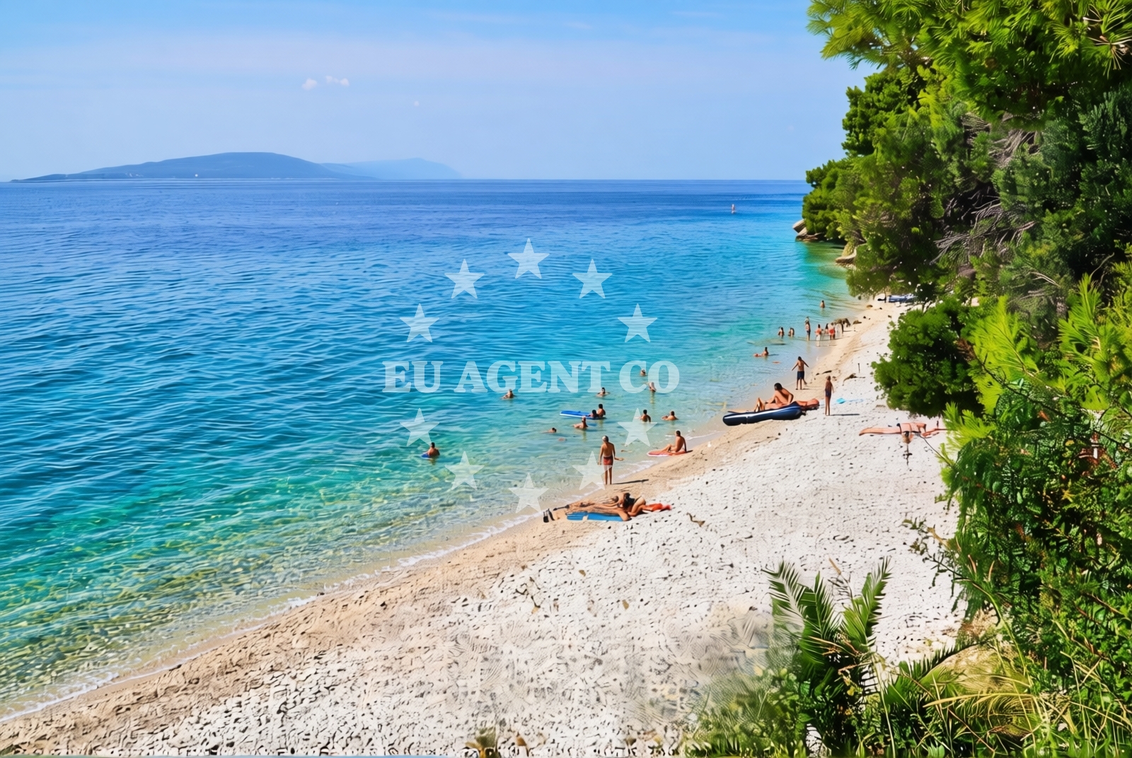 Overview of Kraj zapad, Zaostrog Beach in Kraj zapad