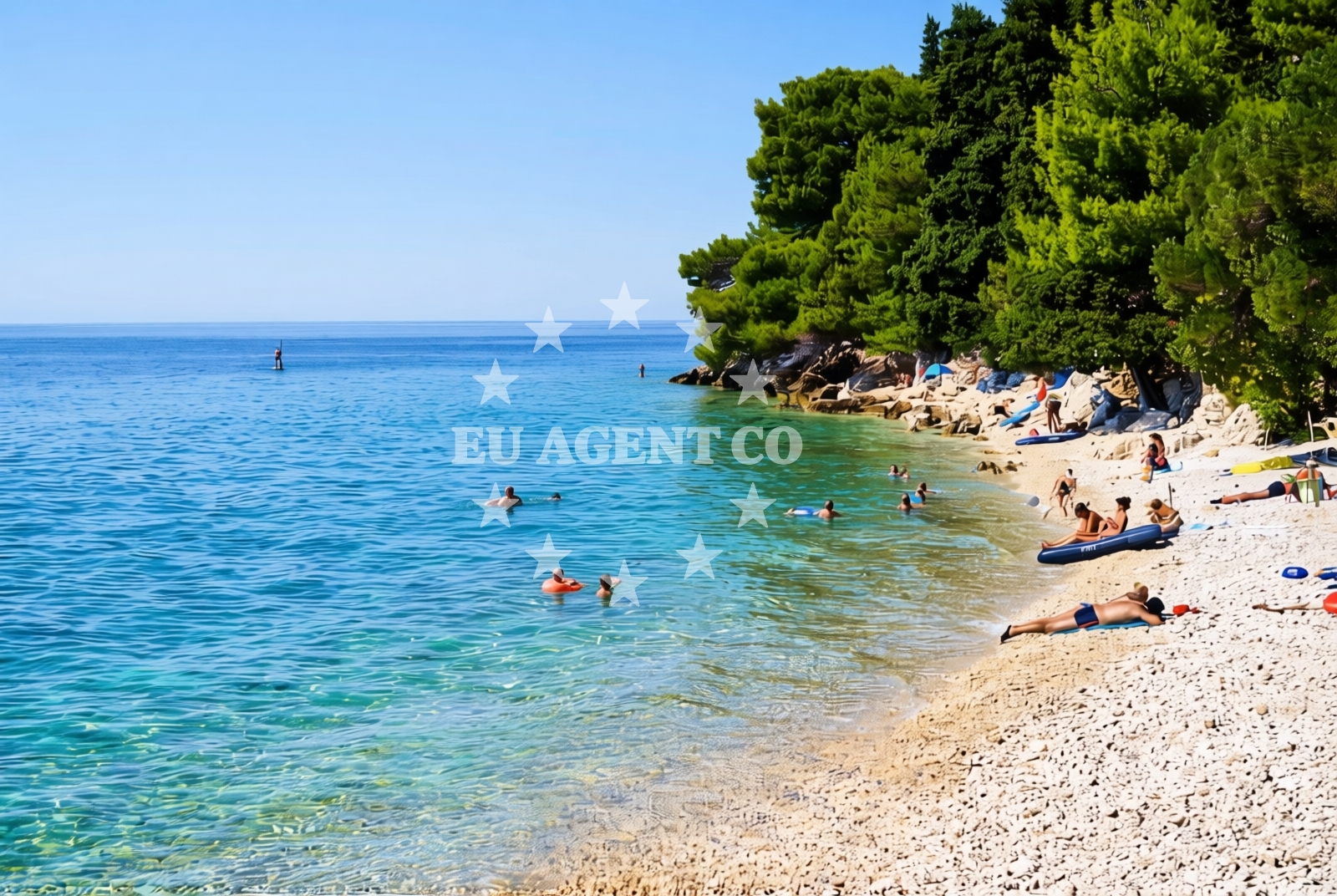 Sea and coastal view of Kraj zapad, Zaostrog Beach in Kraj zapad