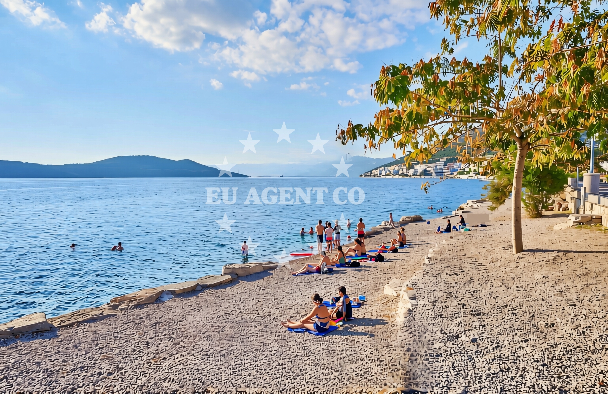 Overview of Kralj Tomislav, Neum Beach in Kralj Tomislav