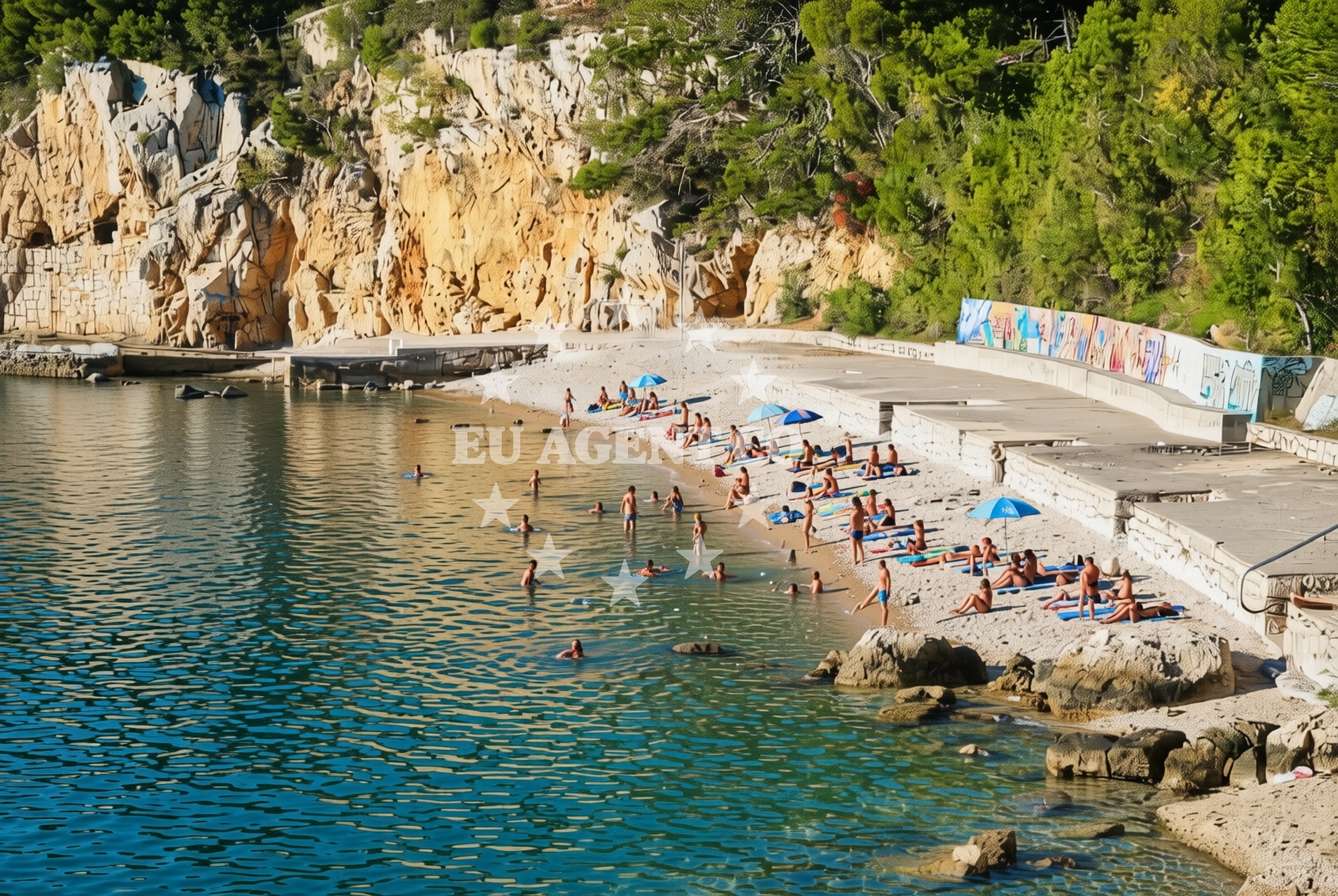 Shoreline and swimming area at Kraljevica: beaches and coves (4) in Kraljevica