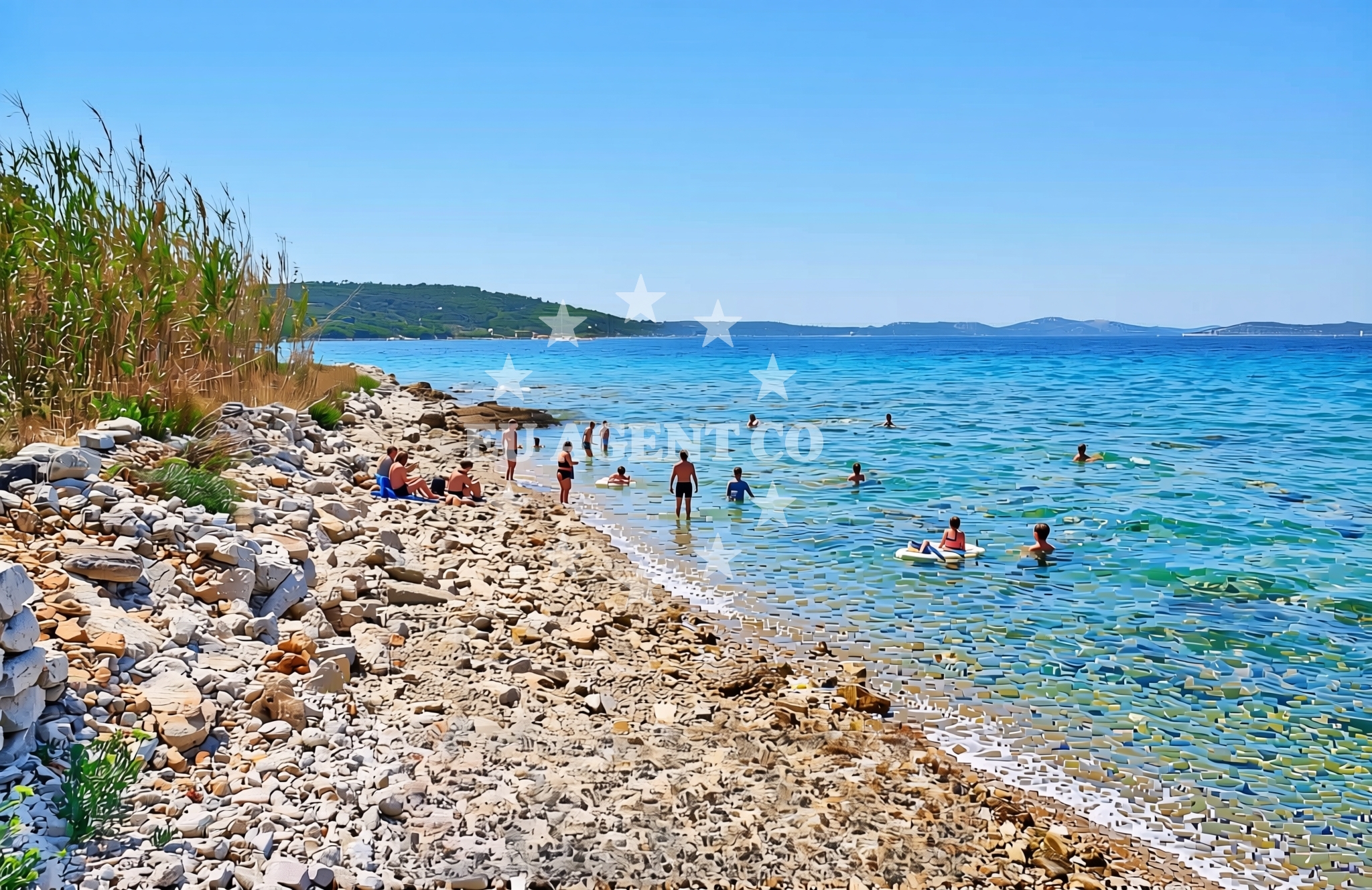 Additional view of Kraljica mora, Zlarin (Zlarin) Beach in Kraljica mora