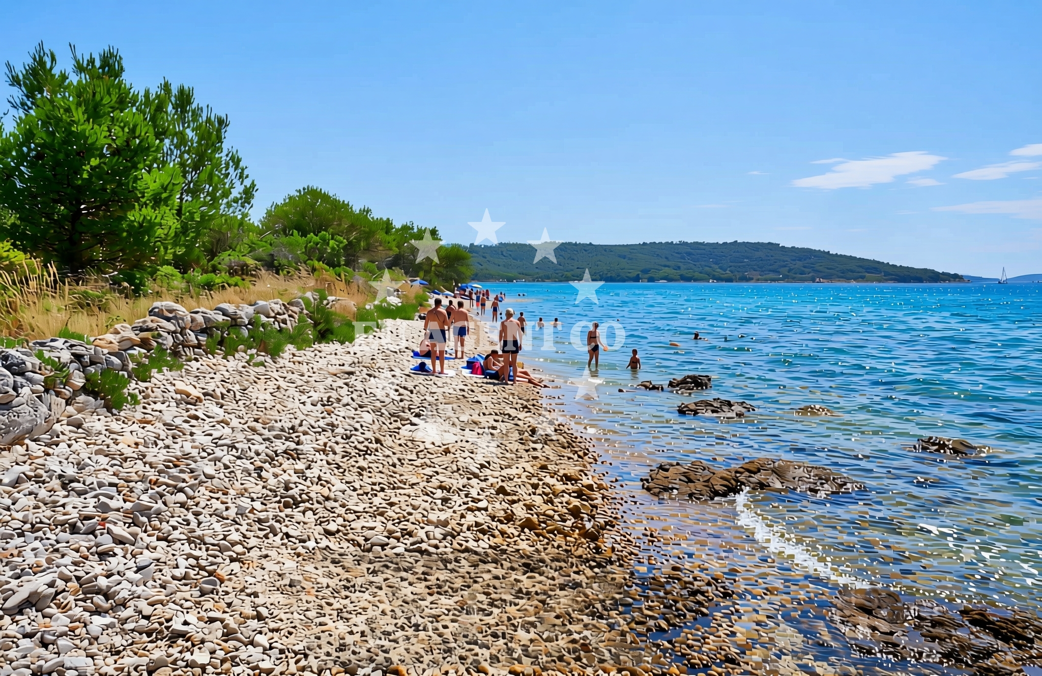 Additional view of Kraljica mora, Zlarin (Zlarin) Beach in Kraljica mora