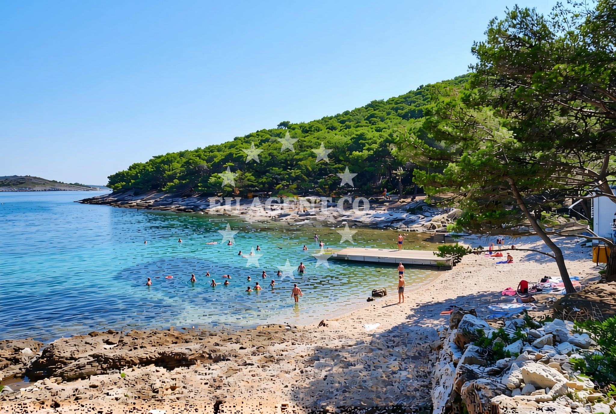 Additional view of Kranje Beach, Vrgada in Ulica Zdeslava Turića Vila Vesper, Drage