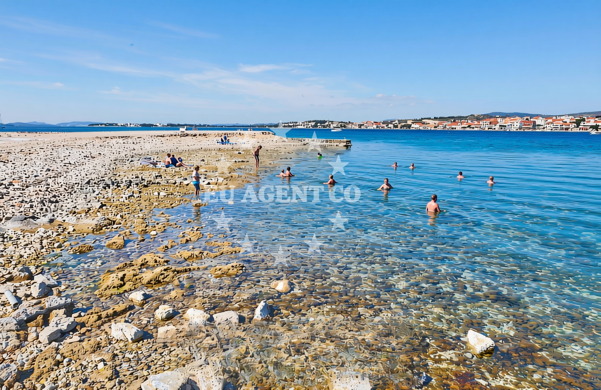 Sea and coastal view of Krapanj (Krapanj): beaches and coves (6) in Krapanj (Krapanj)