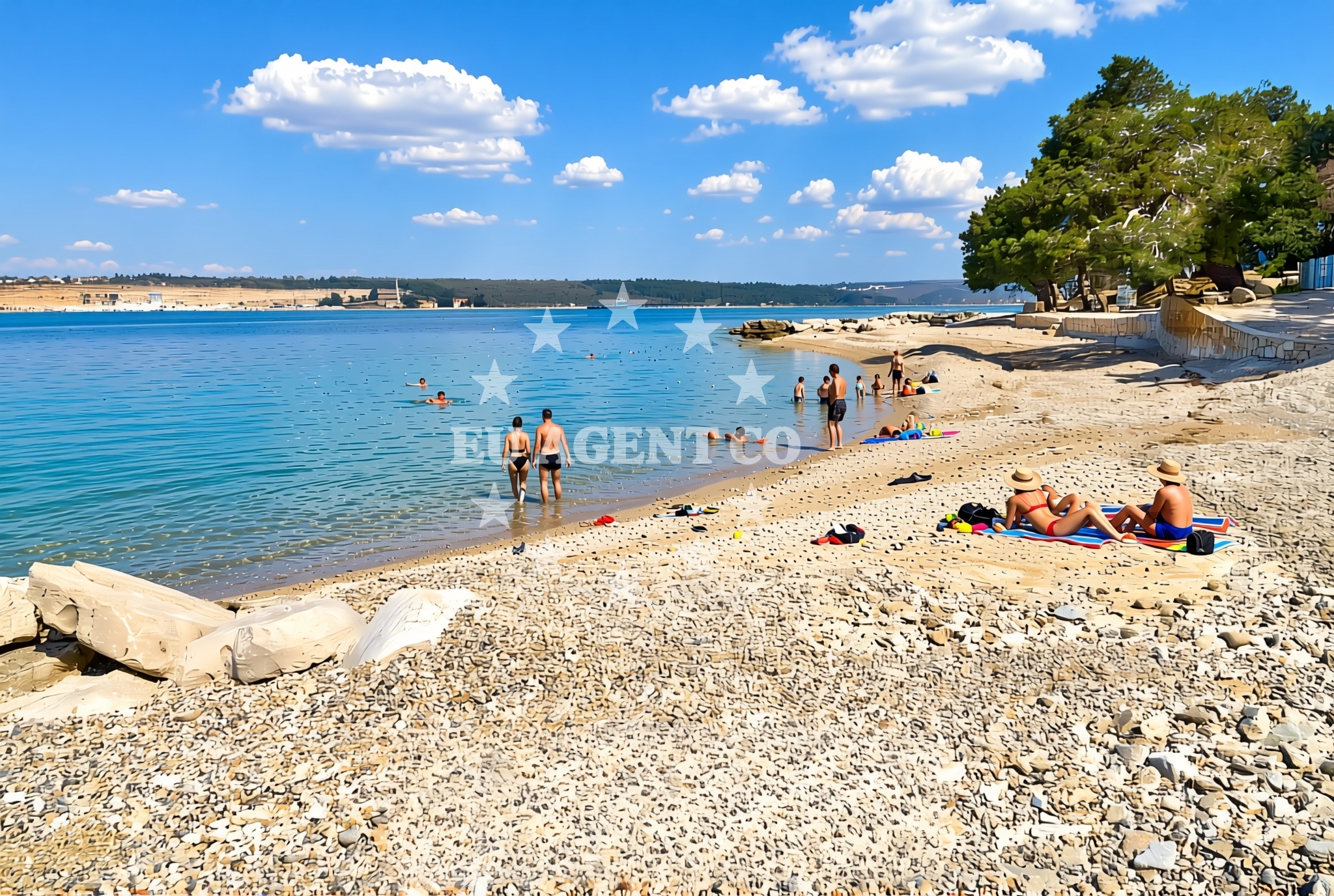 Additional view of Kras, Tar Beach in Kras