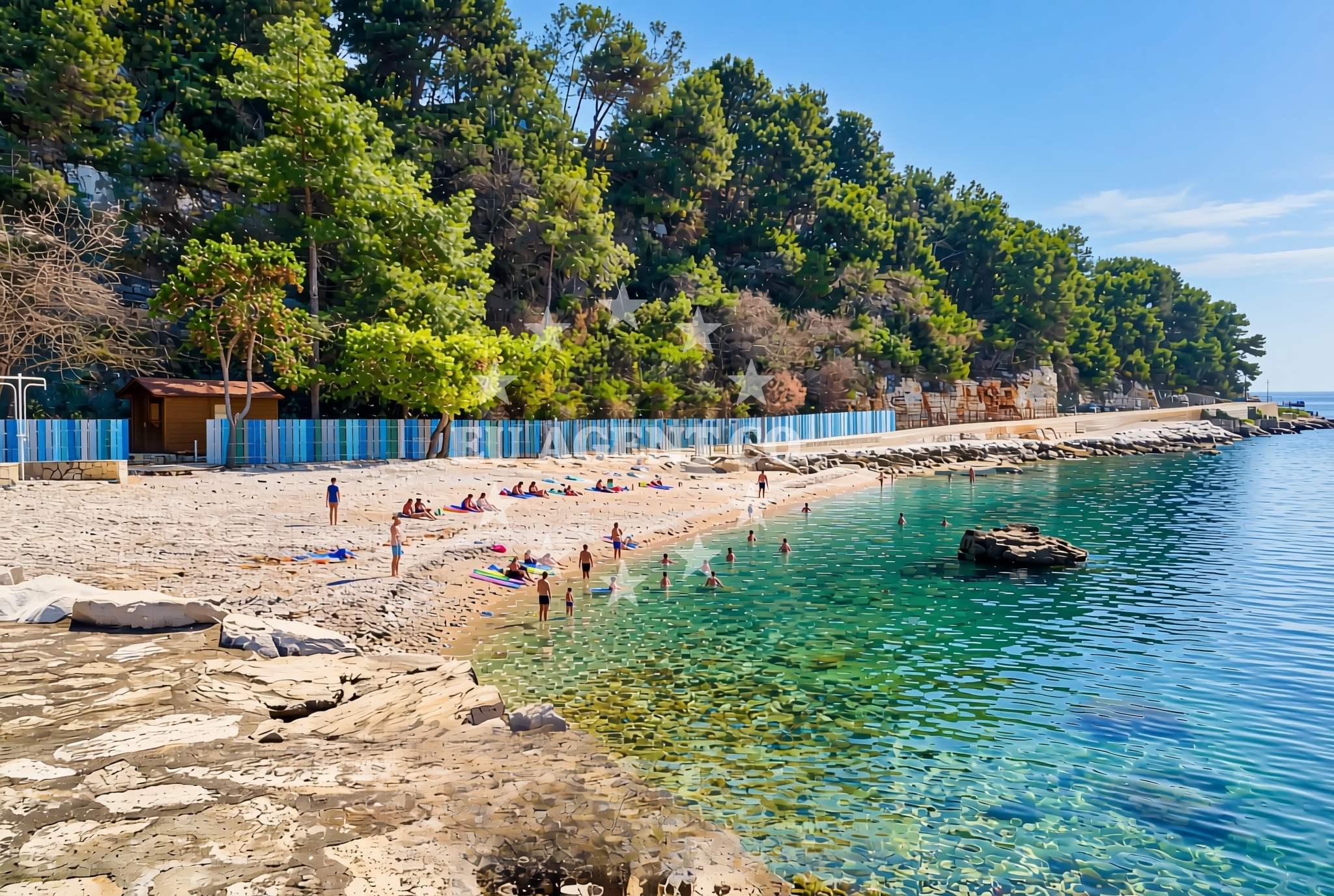 Additional view of Kras, Tar Beach in Kras